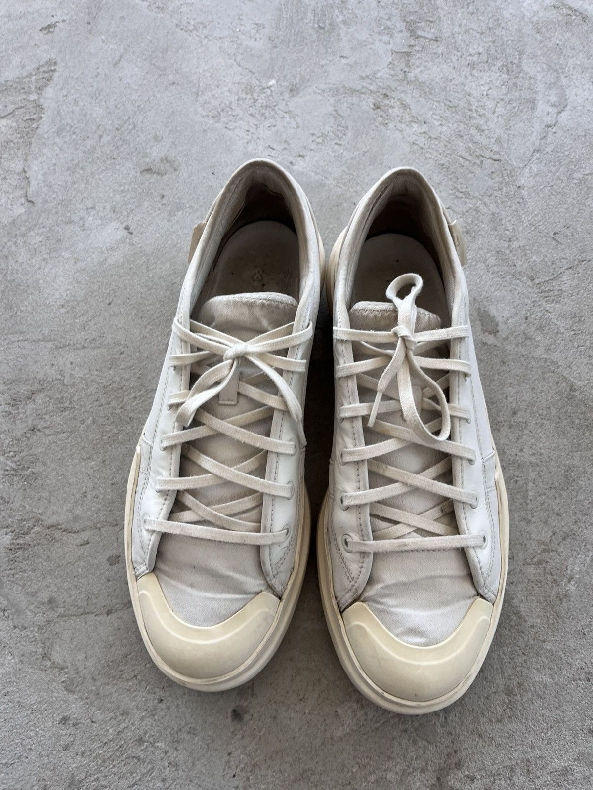 Adidas × Y-3 Vintage Adidas Y3 Ajatu Court Low Sneakers White Leather Y2K Size US 11 / EU 44 - 19 Thumbnail
