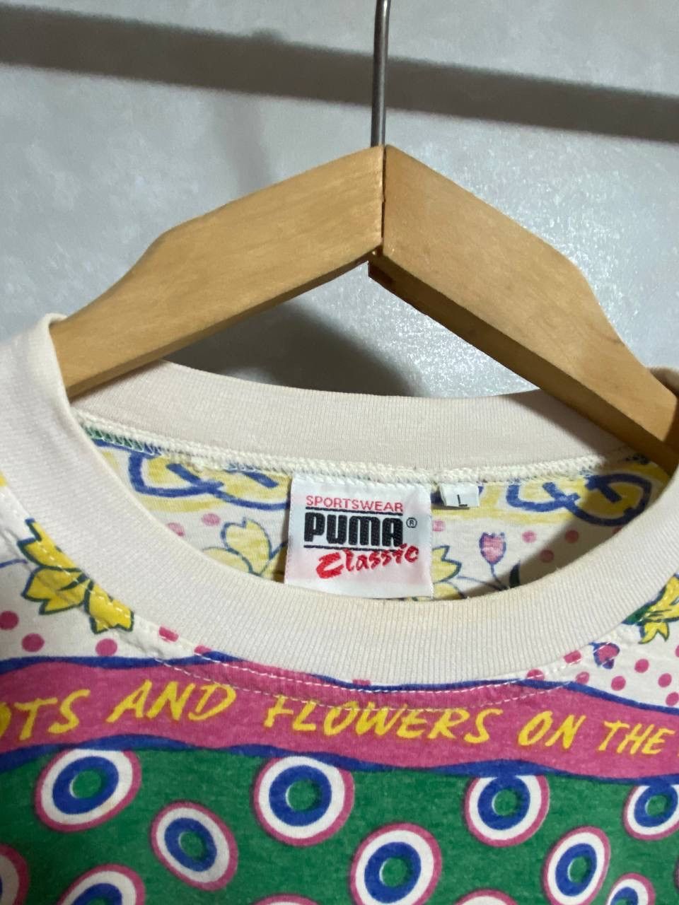 Puma × Vintage Vintage Y2K Puma Concept Flowers on the move Tee Size US L / EU 52-54 / 3 - 4 Thumbnail