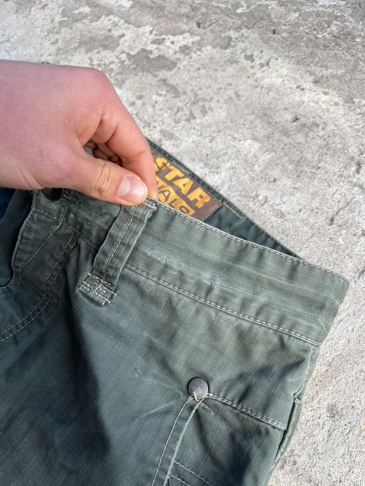 G-Star Vintage G-Star Raw Big Logo Japanese Distressed Faded Pants Size US 32 / EU 48 - 8 Thumbnail