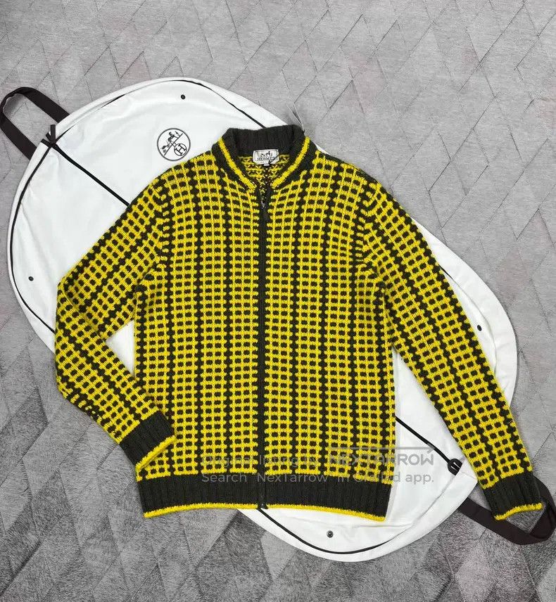 Hermes Hermes Heavyweight cashmere knit jacket Size US XXL / EU 58 / 5 - 2 Thumbnail