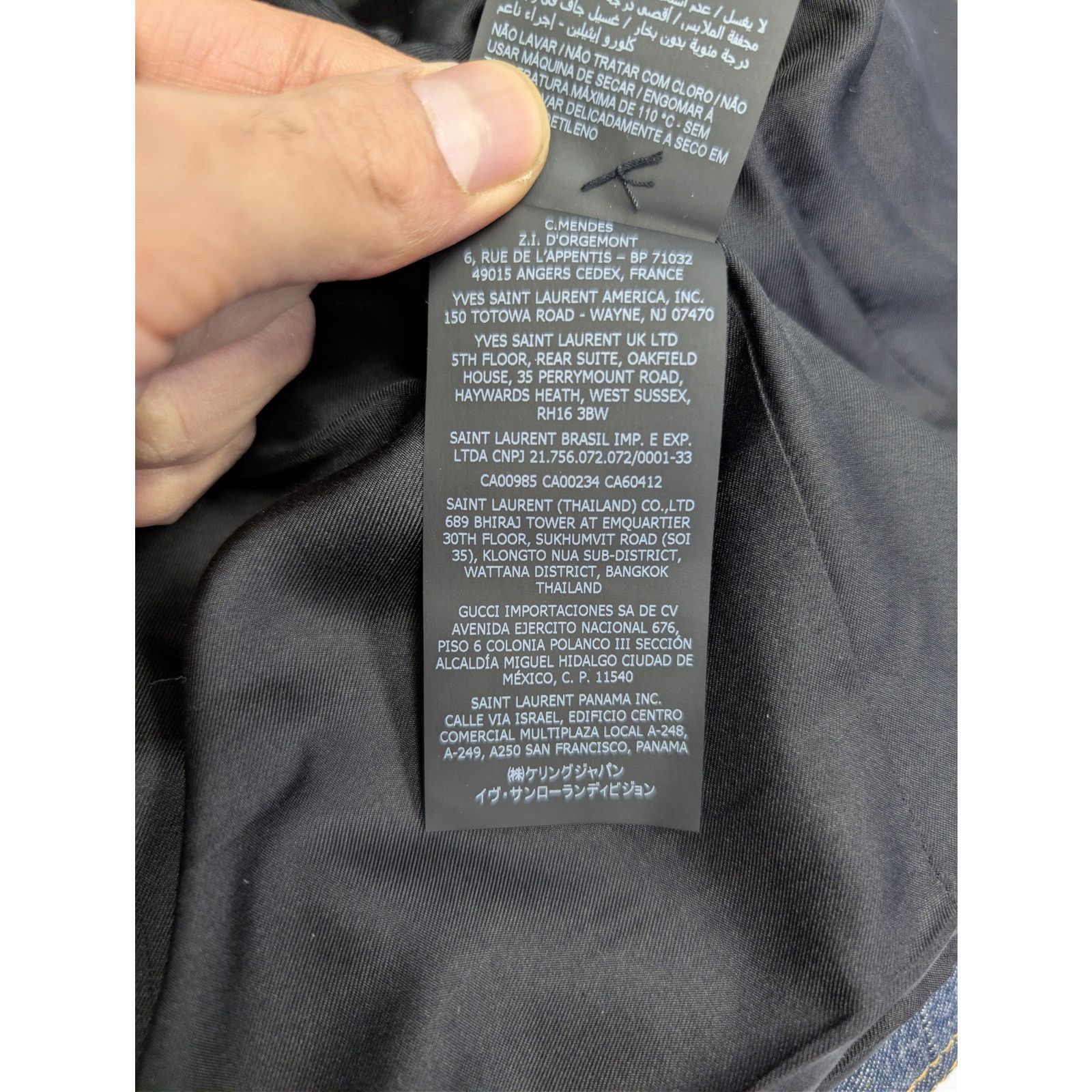 Saint Laurent Paris o1rshd1 Veste Jean Tailleur tailored denim jacket Deep Blue Size M / US 6-8 / IT 42-44 - 21 Thumbnail