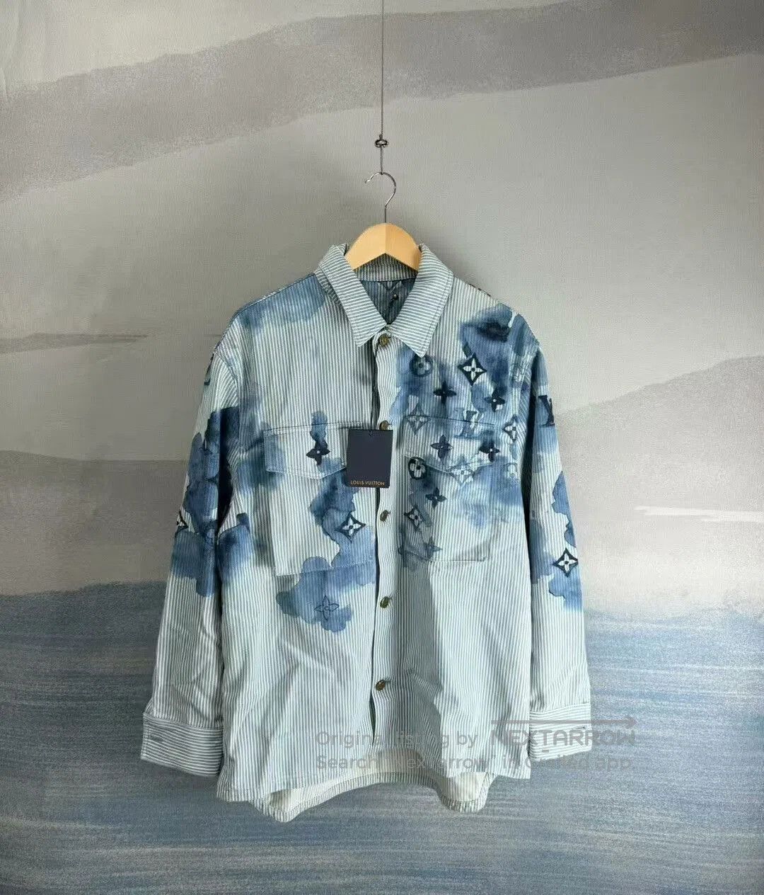 Louis Vuitton louis vuitton watercolor denim work jacket. Size US M / EU 48-50 / 2 - 1 Thumbnail