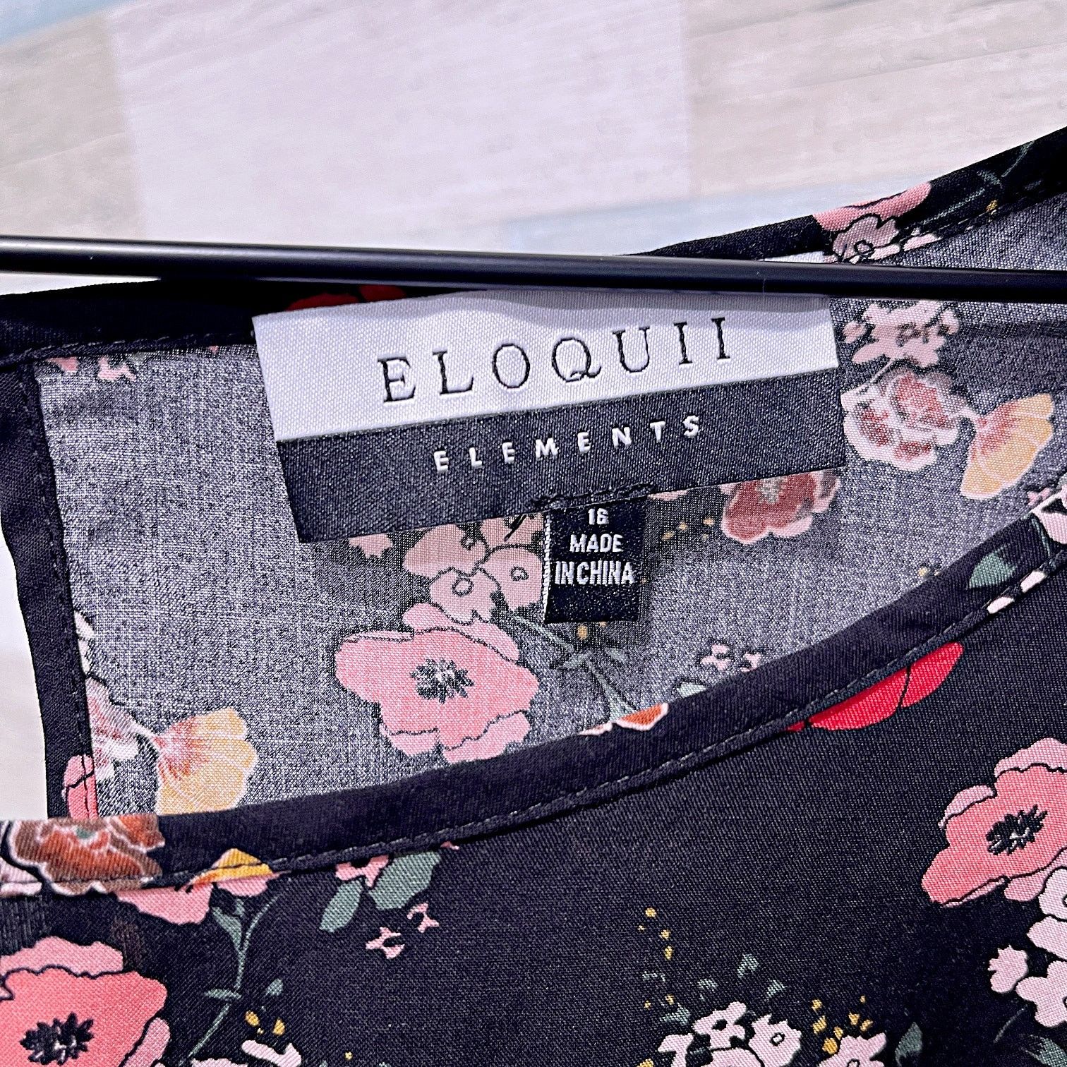 Other ELOQUII Elements Floral Ruffle Detailed Blouse Womens 16 Size XXL / US 16-18 / IT 52-54 - 5 Thumbnail