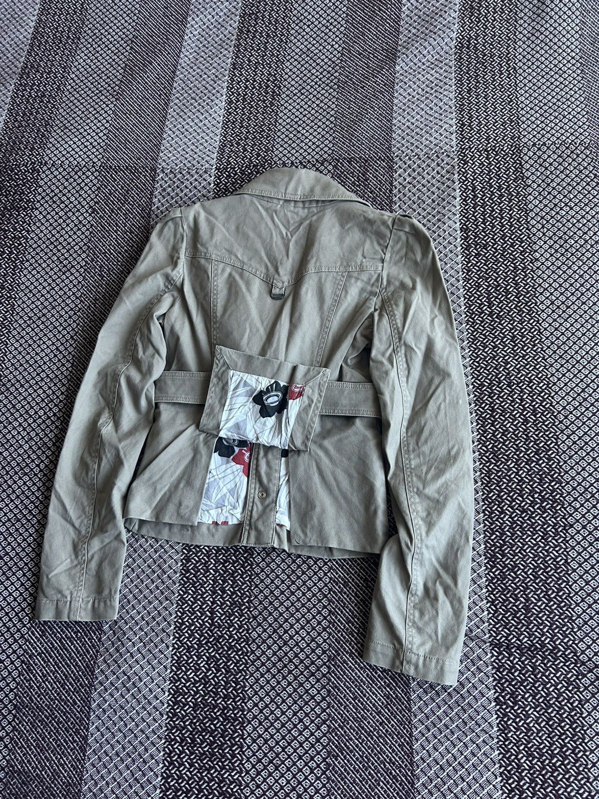 Diesel × Vintage Diesel Vintage Jacket Floral Pattern Y2K Style Size S Rare Size S / US 4 / IT 40 - 12 Thumbnail