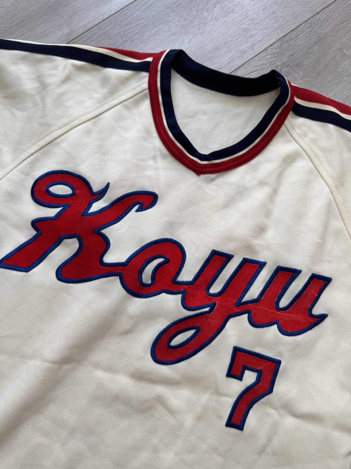 Descente Koyu #7 Game-Worn Japanese Vintage Baseball Jersey Size US L / EU 52-54 / 3 - 2 Thumbnail