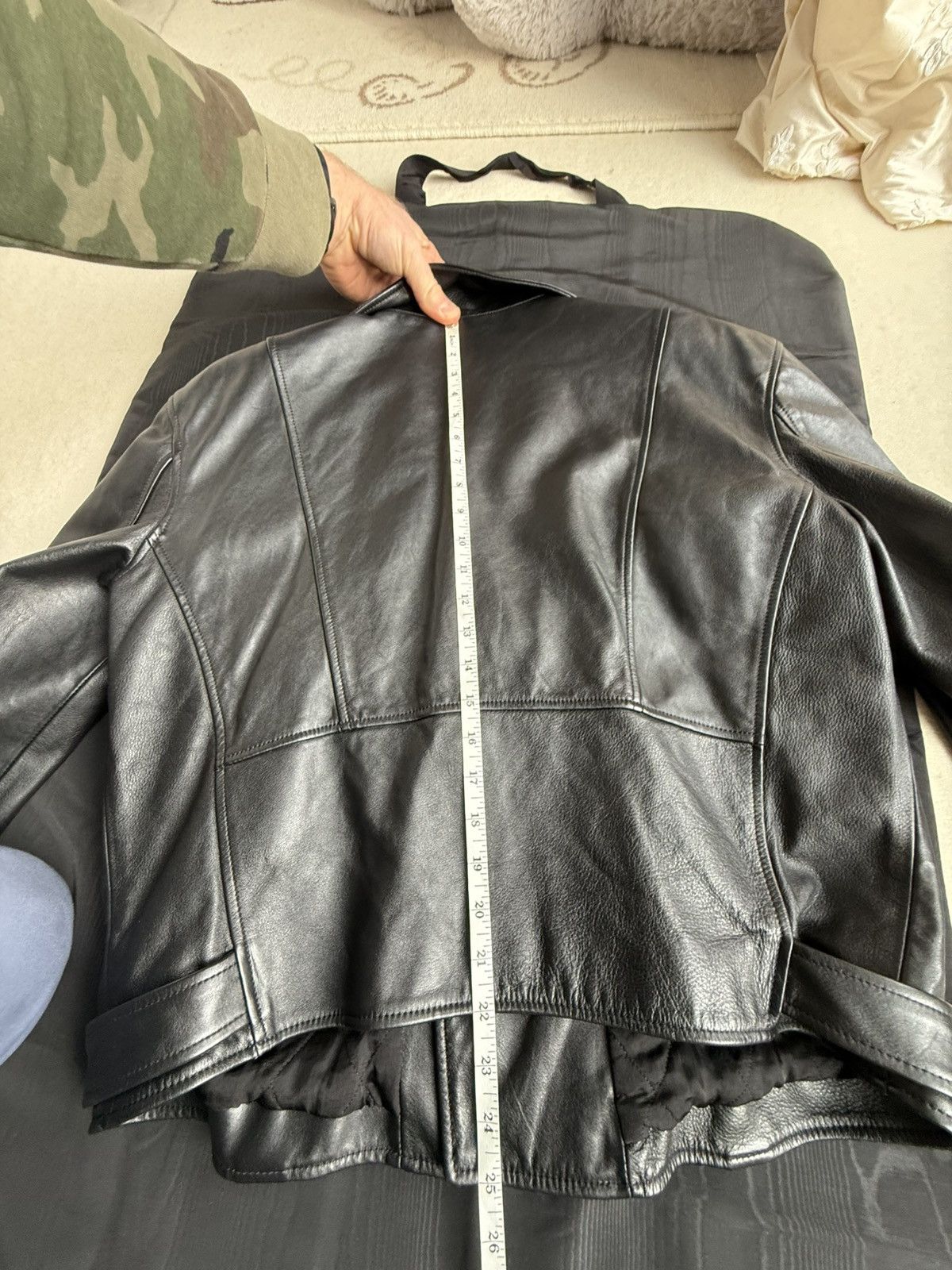 Celine $6.5k Celine Triomphe logo biker leather jacket Hedi Slimane Size US S / EU 44-46 / 1 - 12 Thumbnail