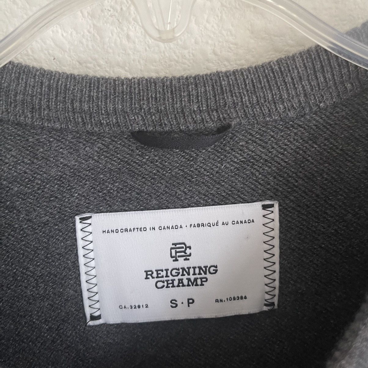 Reigning Champ Heather Sweater Pullover Sweatshirt