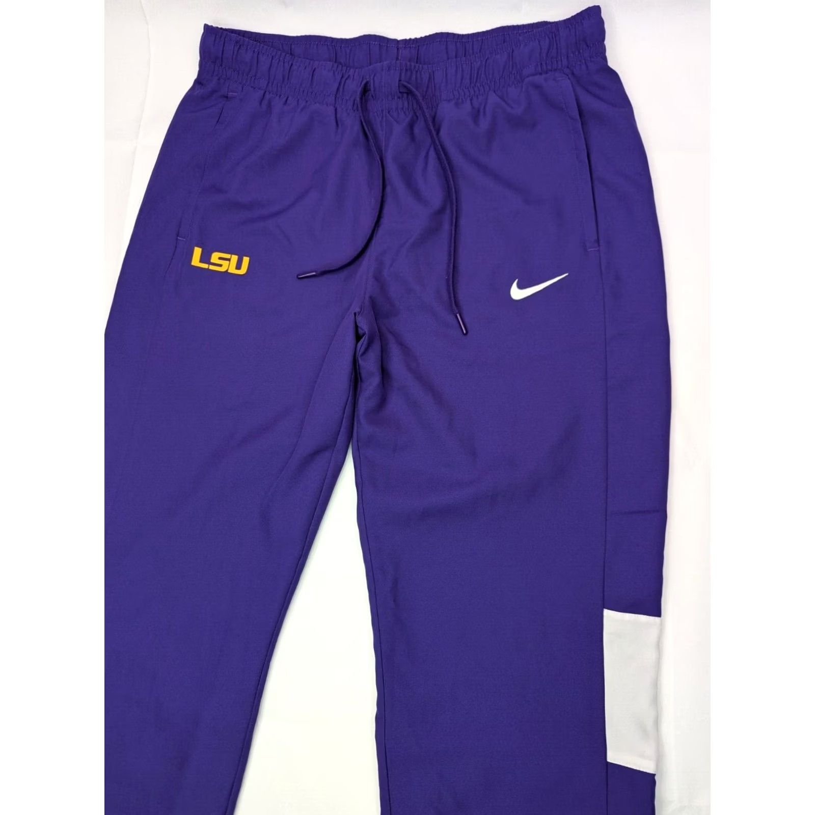 Nike Nike LSU Tigers Dri-FIT Warm Up Pants, Men M, Purple Gold, Straight Leg, Track Pants Size US 31 - 3 Thumbnail