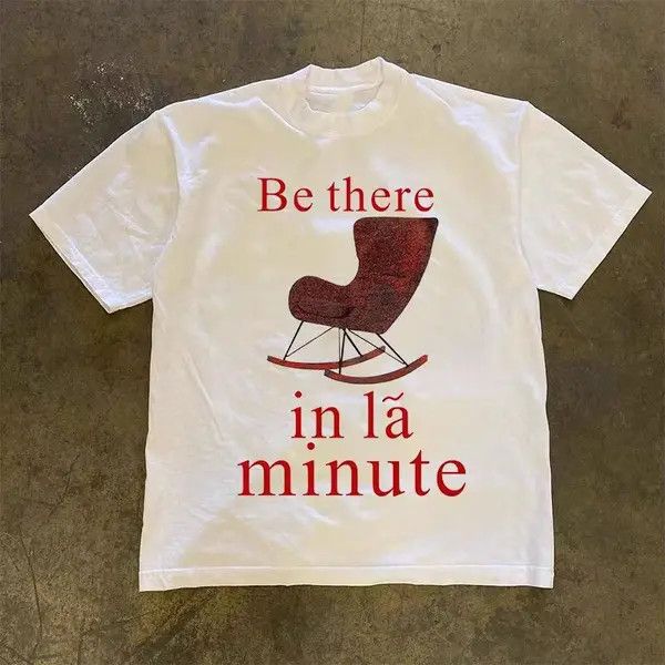 Vintage Street washed retro chair print t-shirt Size US M / EU 48-50 / 2 - 5 Thumbnail