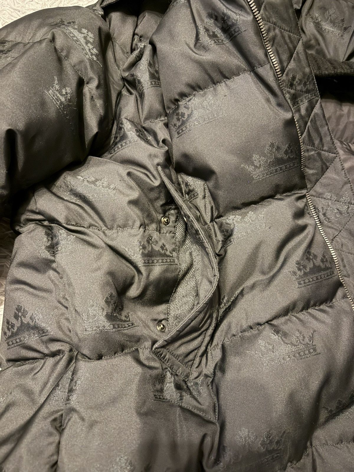 Dolce & Gabbana crown print puffer jacket Size US L / EU 52-54 / 3 - 6 Thumbnail