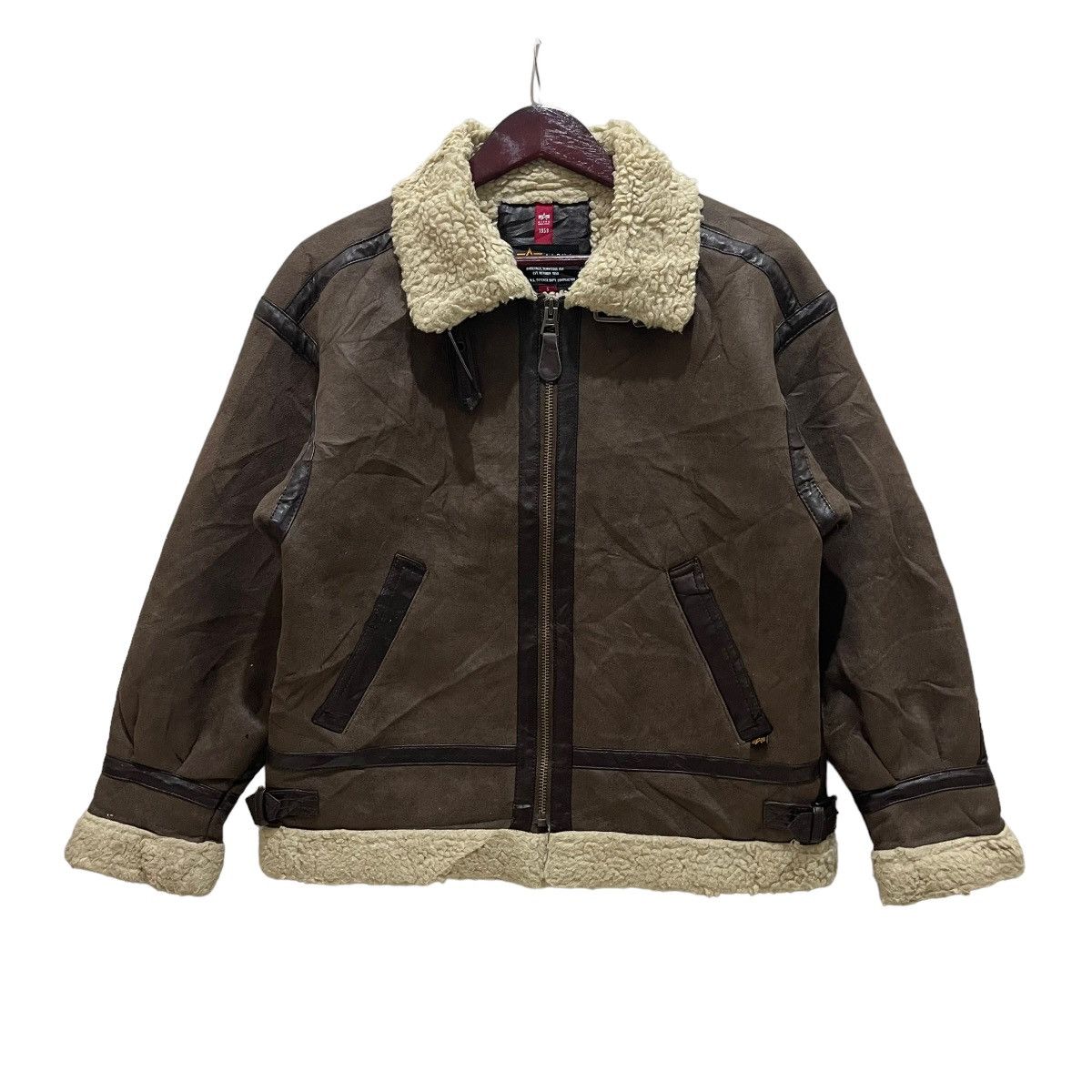 Alpha Industries Alpha Industries B-3 Shearling Jacket Size US S / EU 44-46 / 1 - 2 Thumbnail