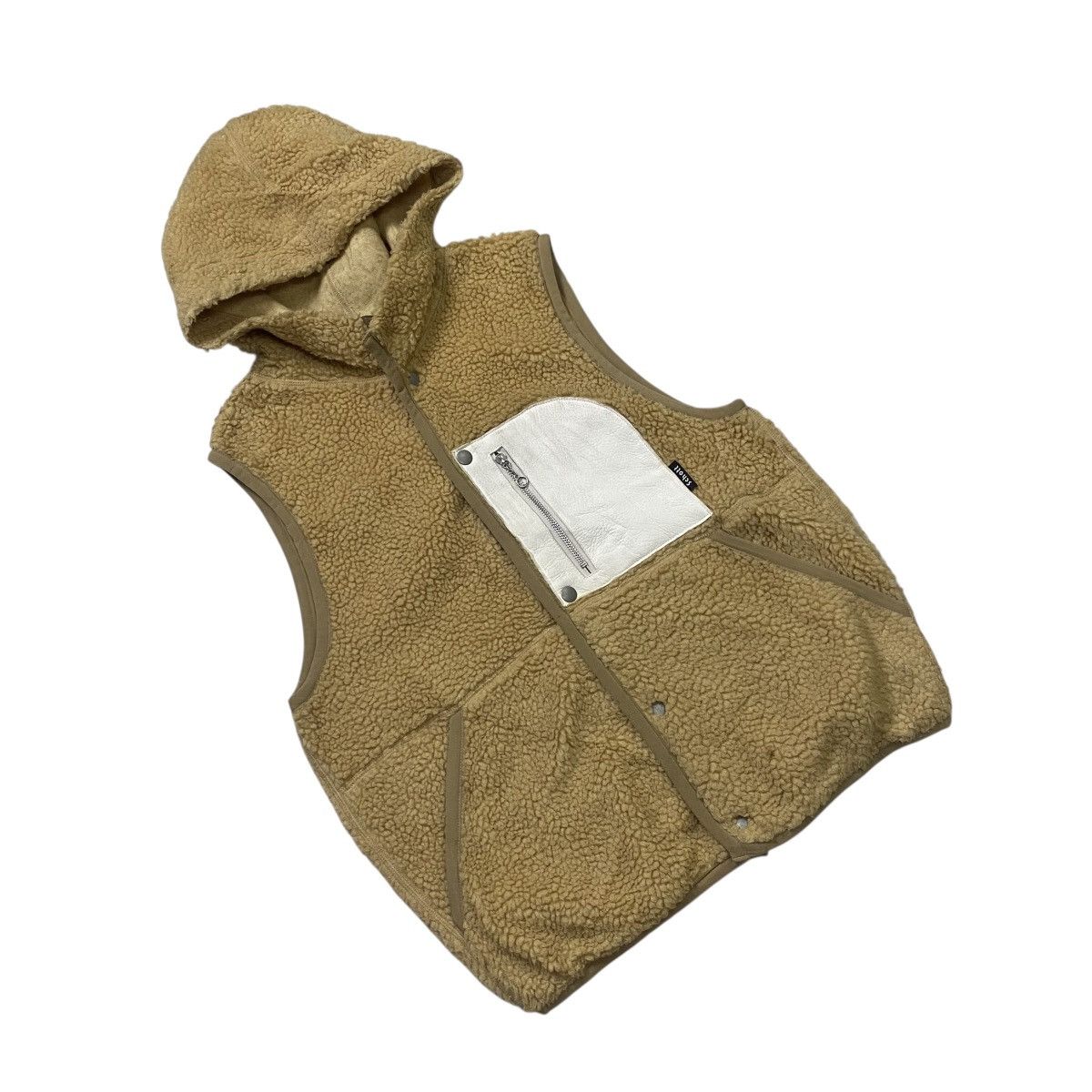 Schott Schott pile hoodie leather pocket vest Size US M / EU 48-50 / 2 - 2 Thumbnail