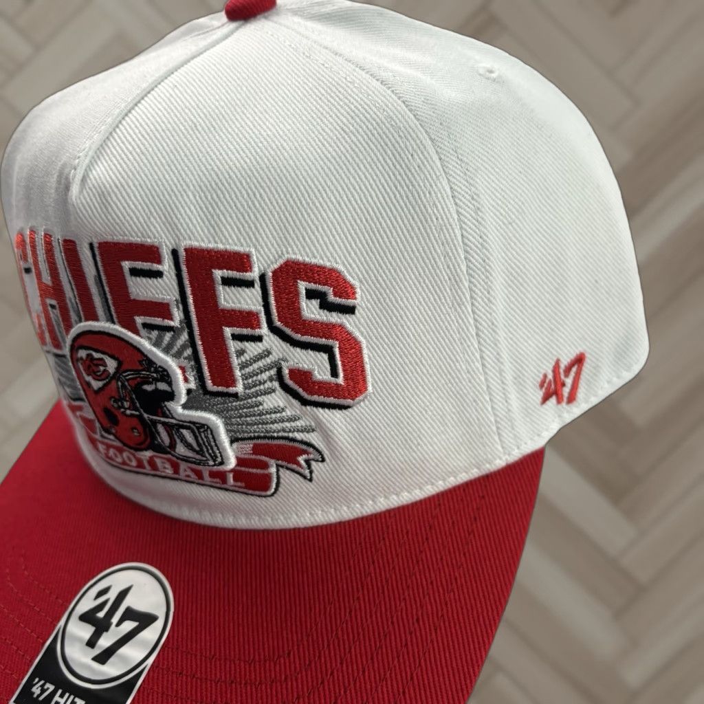 47 47 Brand Kansas City Chiefs Prime Play Hitch Snap Back Hat New Men's Adjustable White Cotton Baseball Cap Sports City 90s theme Hat Size ONE SIZE - 1 Thumbnail