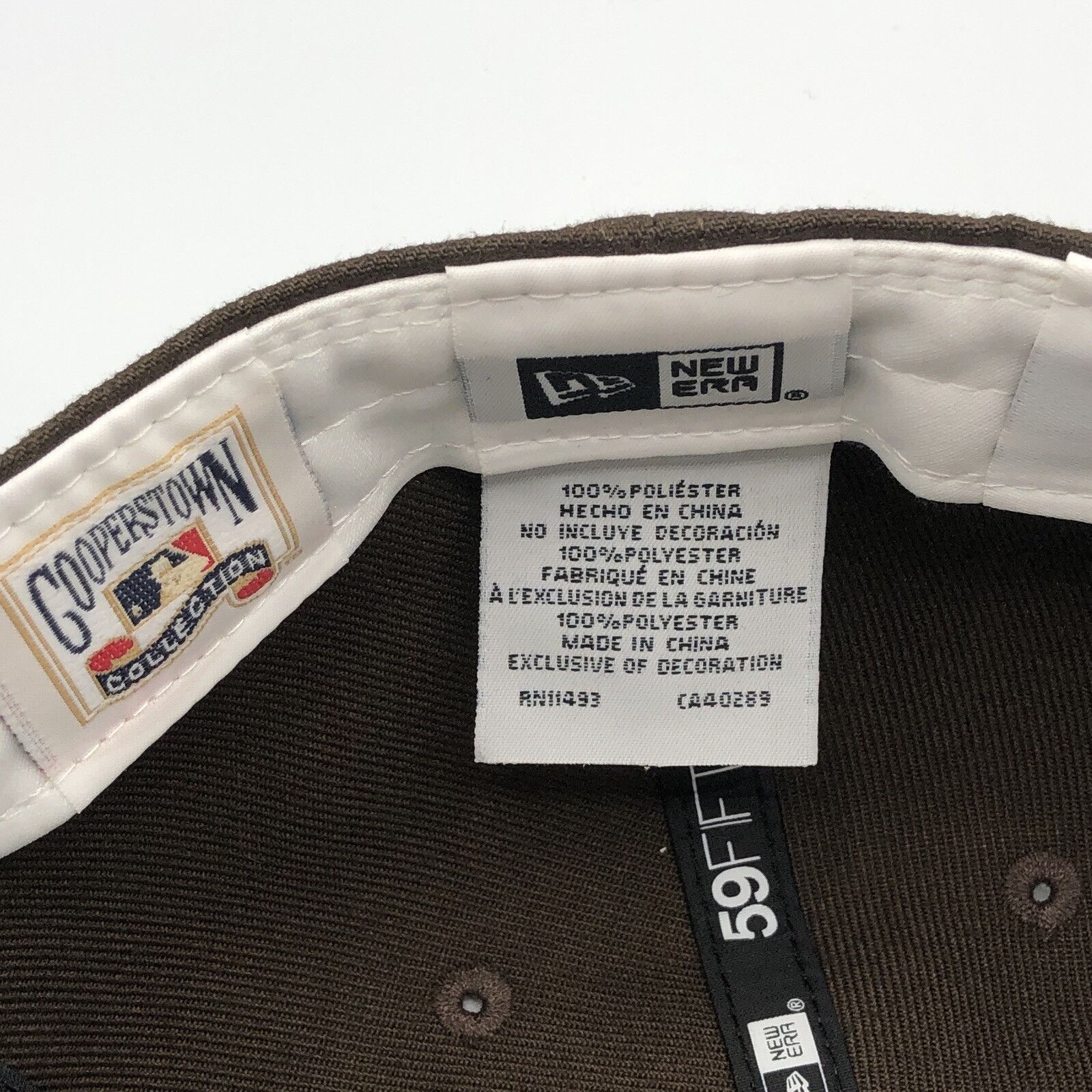 New Era New York Yankees New Era 1950 World Series Brown Fitted Hat Size ONE SIZE - 9 Thumbnail