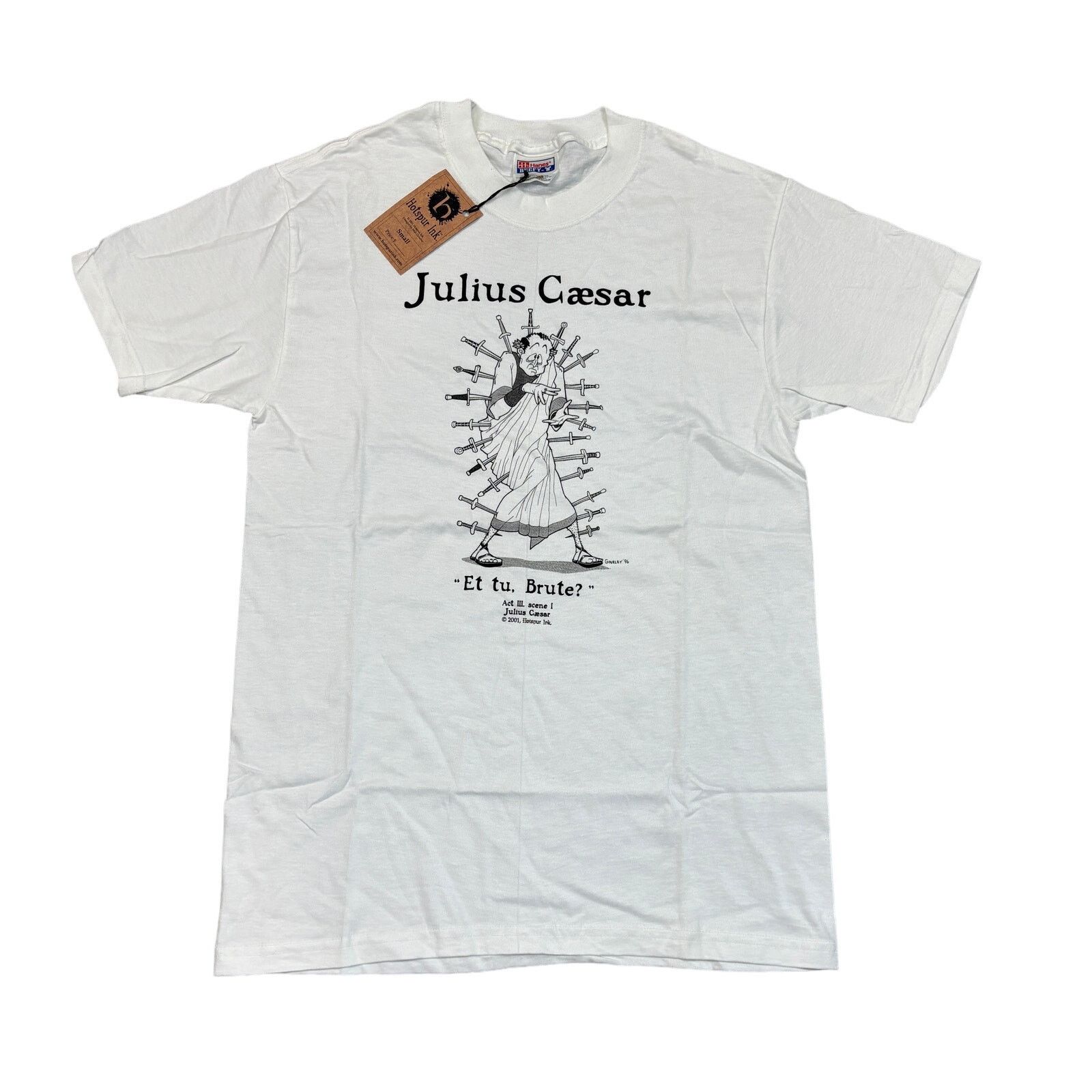 Hanes Vintage 2001 Julius Caeser T Shirt Hotspur Ink Men's Small Size US S / EU 44-46 / 1 - 1 Thumbnail