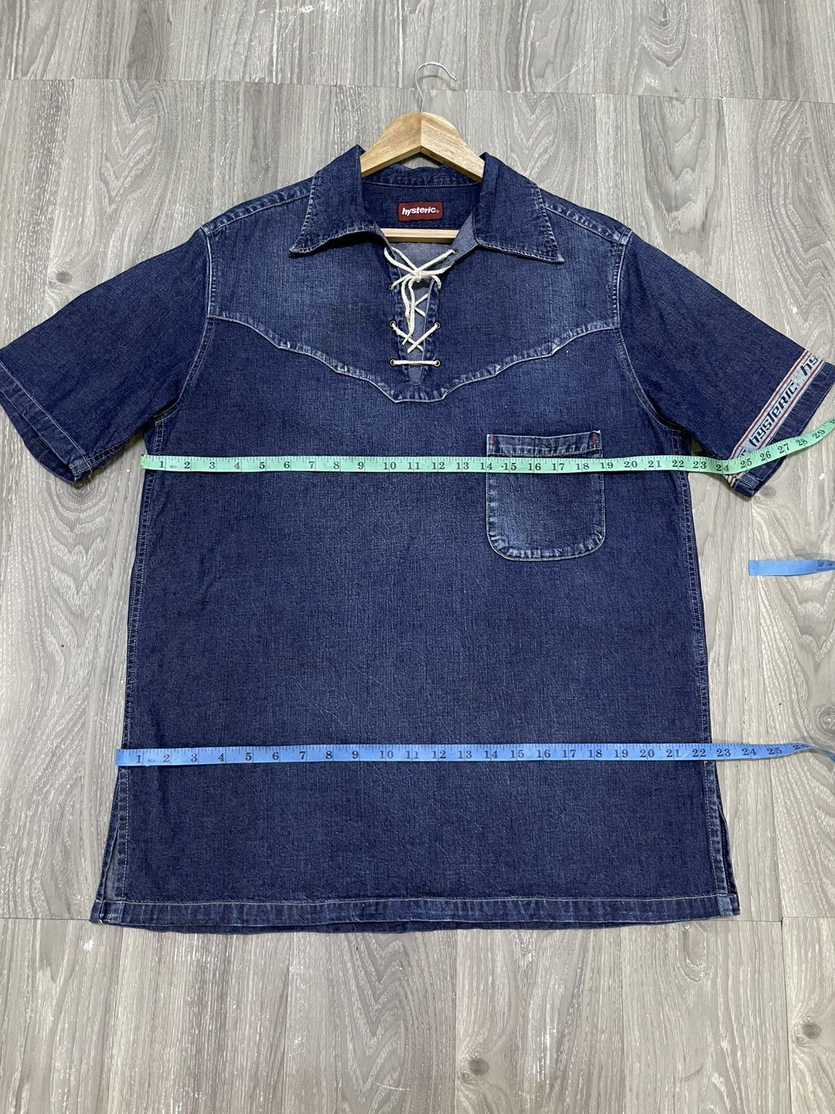 Hysteric Glamour 🔥Hysteric Glamour🔥 Denim Short Sleeve Size US L / EU 52-54 / 3 - 13 Thumbnail