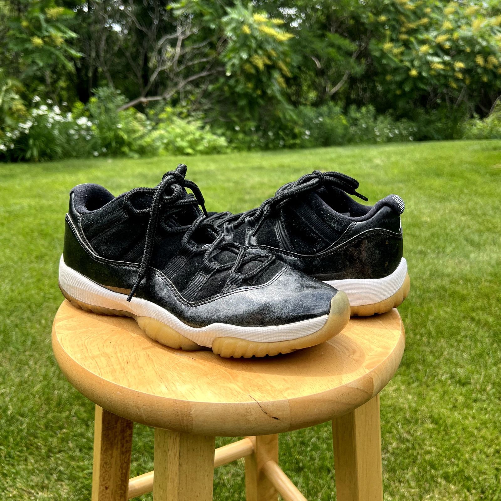 Jordan Brand × Nike Nike Air Jordan 11 Retro Low Barons Men's Shoes - Size 8 Size US 8 / EU 41 - 1 Thumbnail