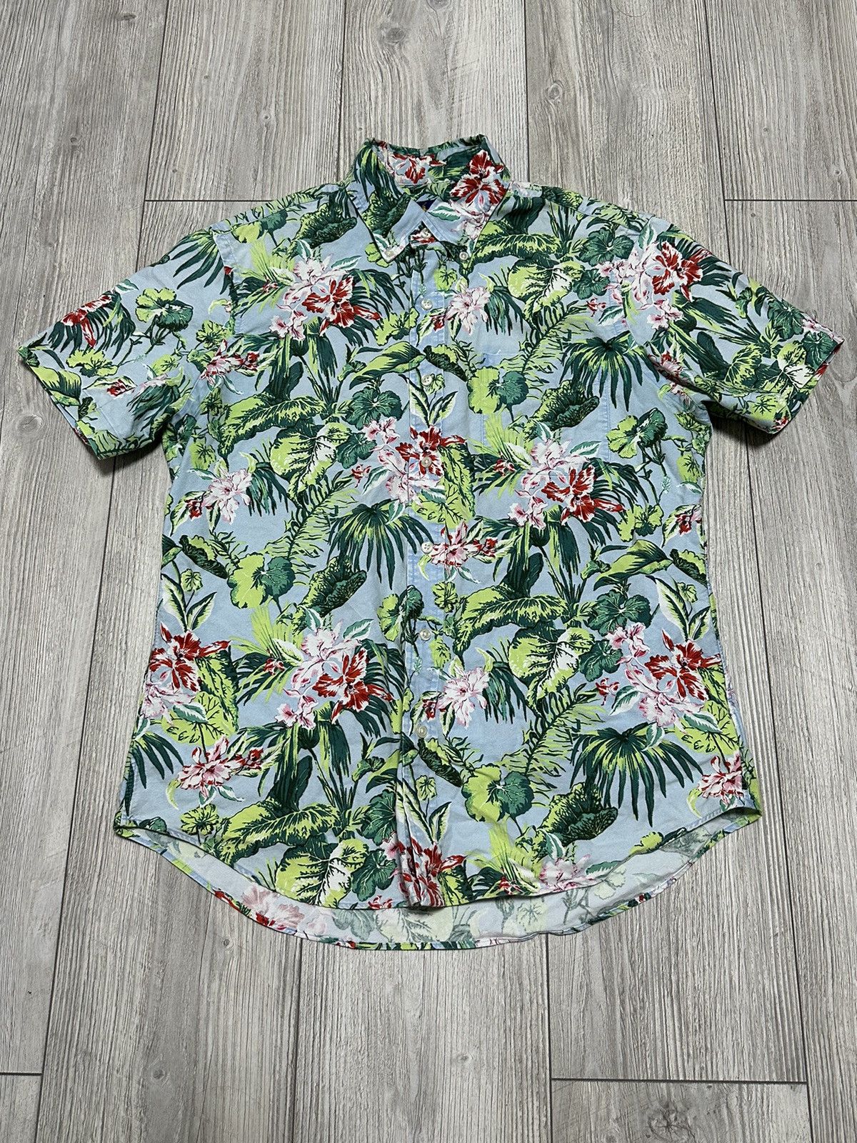 Vintage Polo Ralph Lauren Hawaii Rayon Shirt Size US M / EU 48-50 / 2 - 1 Thumbnail