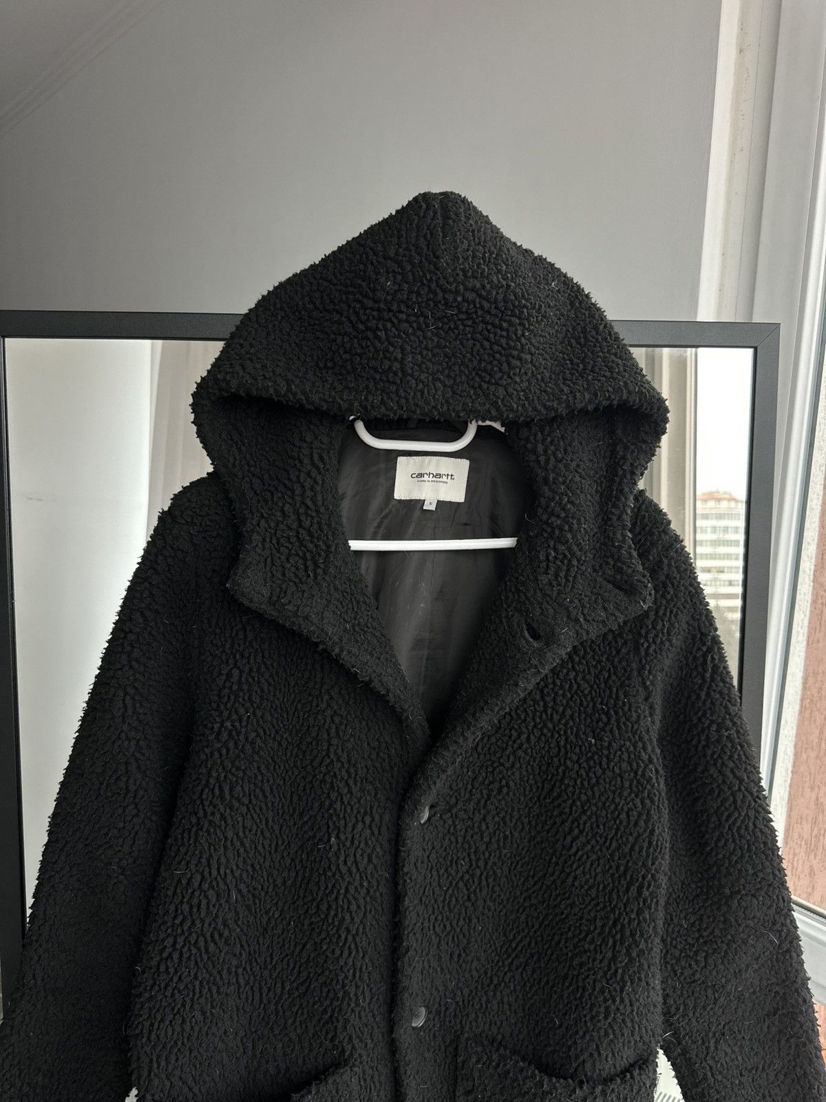 Carhartt Carhartt WIP Sherpa Fleece Hooded Coat Jacket Sz S Size US S / EU 44-46 / 1 - 2 Thumbnail