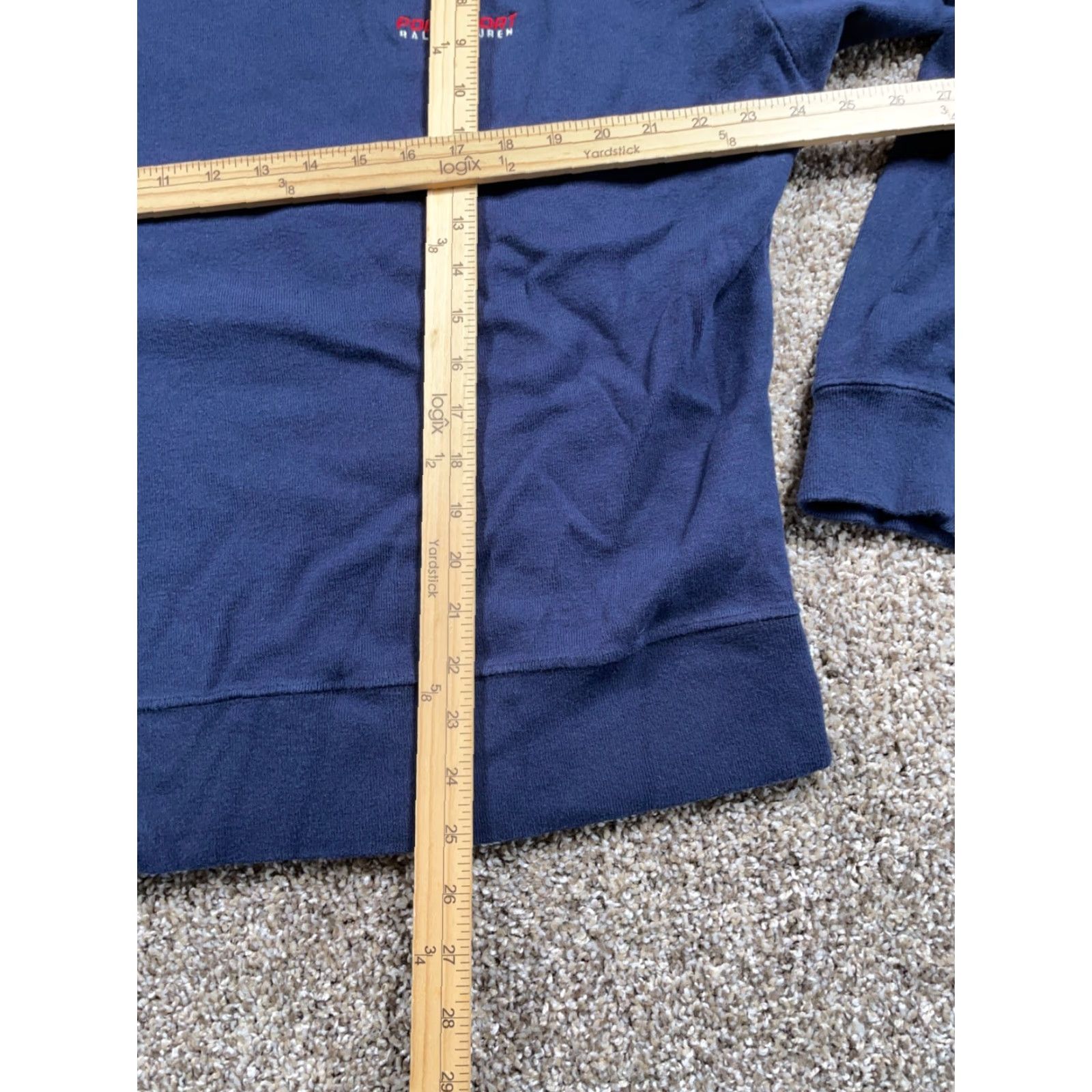 Vintage VINTAGE Polo Sport Sweatshirt Adult Large Dark Blue Embroidered USA 90s Mens Size US L / EU 52-54 / 3 - 7 Thumbnail
