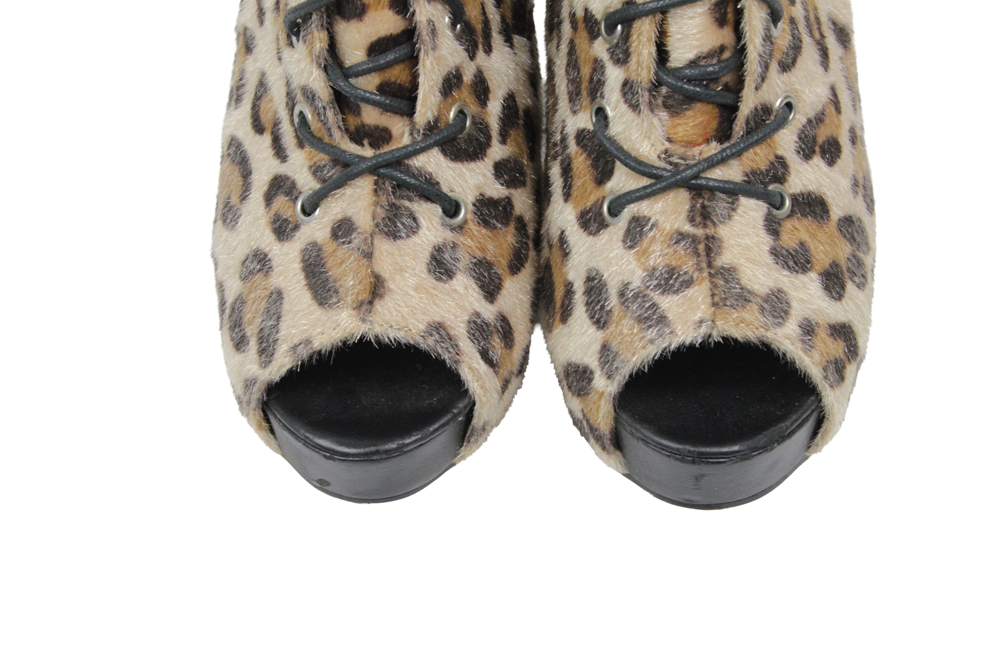 Japanese Brand Abbey Dawn by Avril Lavigne 2011 Y2K Leopard Heels Size US 11 / IT 41 - 5 Thumbnail
