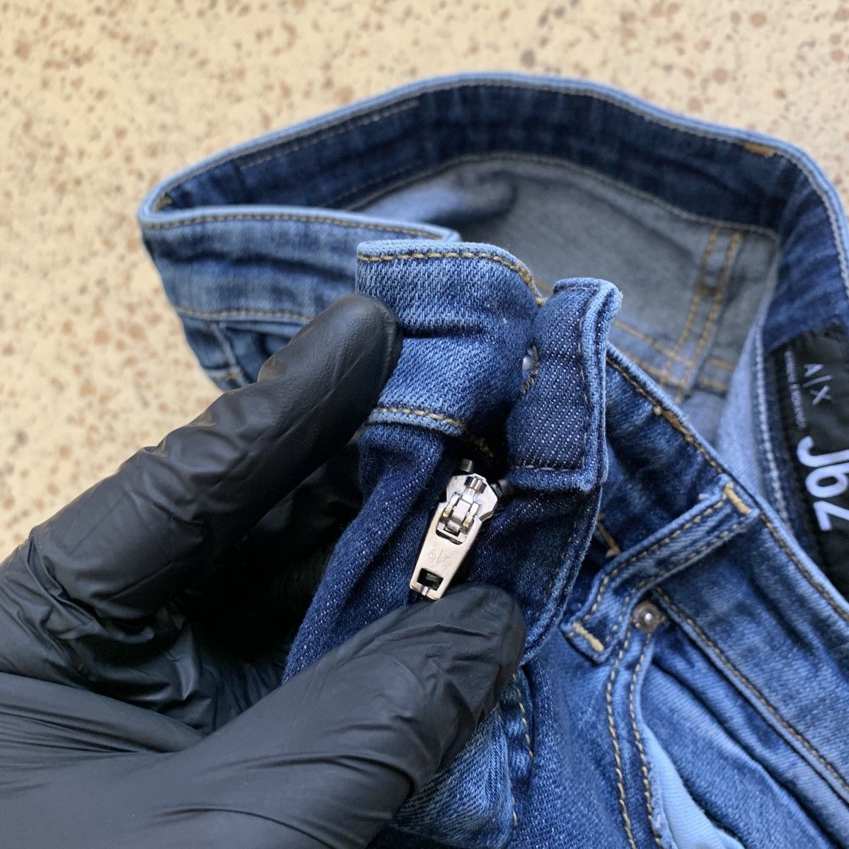 Armani Exchange AX Armani Exchange Boot Cut Flared Distressed Jeans Hype Size 31" - 11 Thumbnail