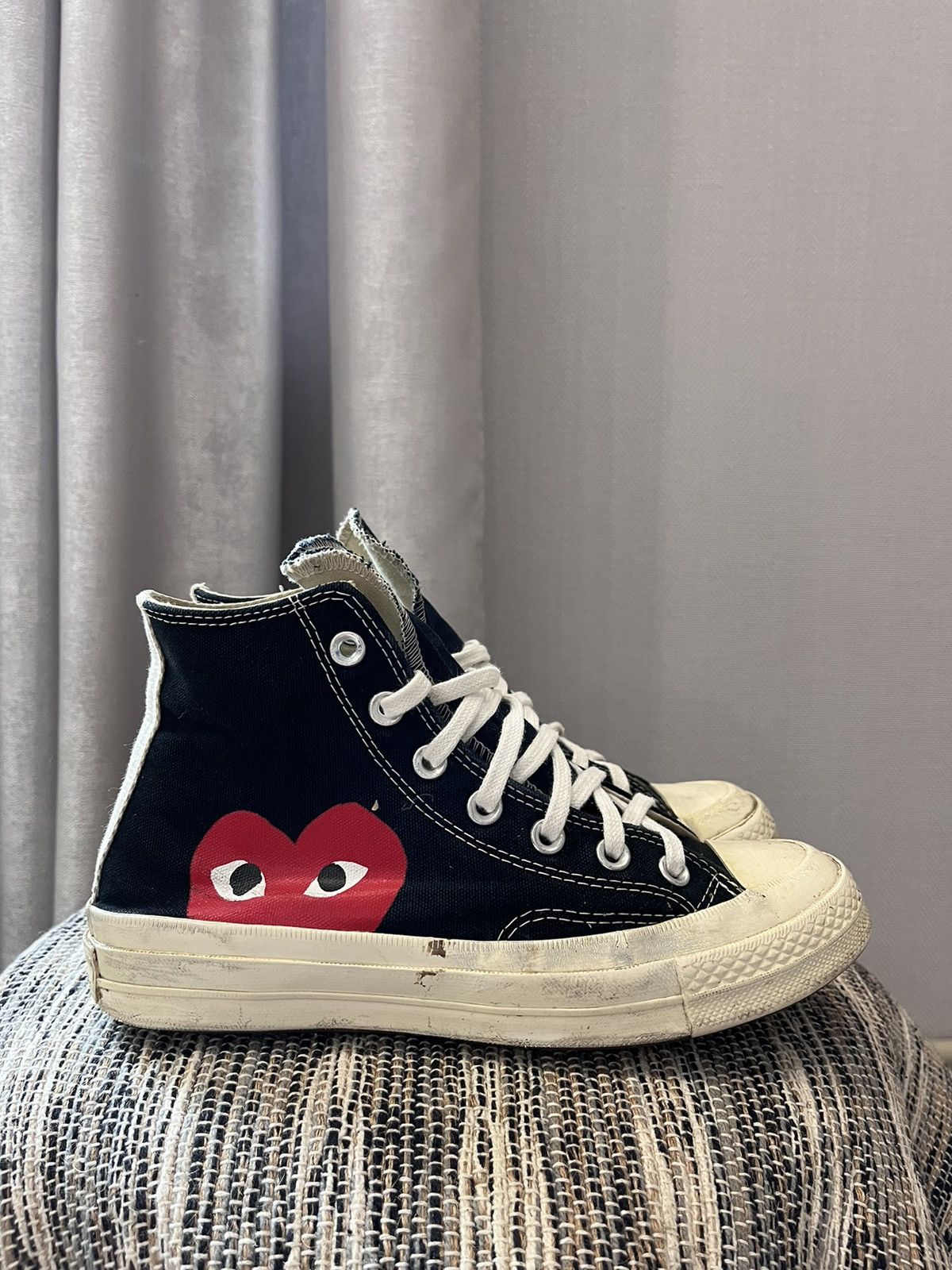 Comme des Garcons Converse Sneakers Converse Com de Garson high sneakers Converse Chuck Taylor Grailed