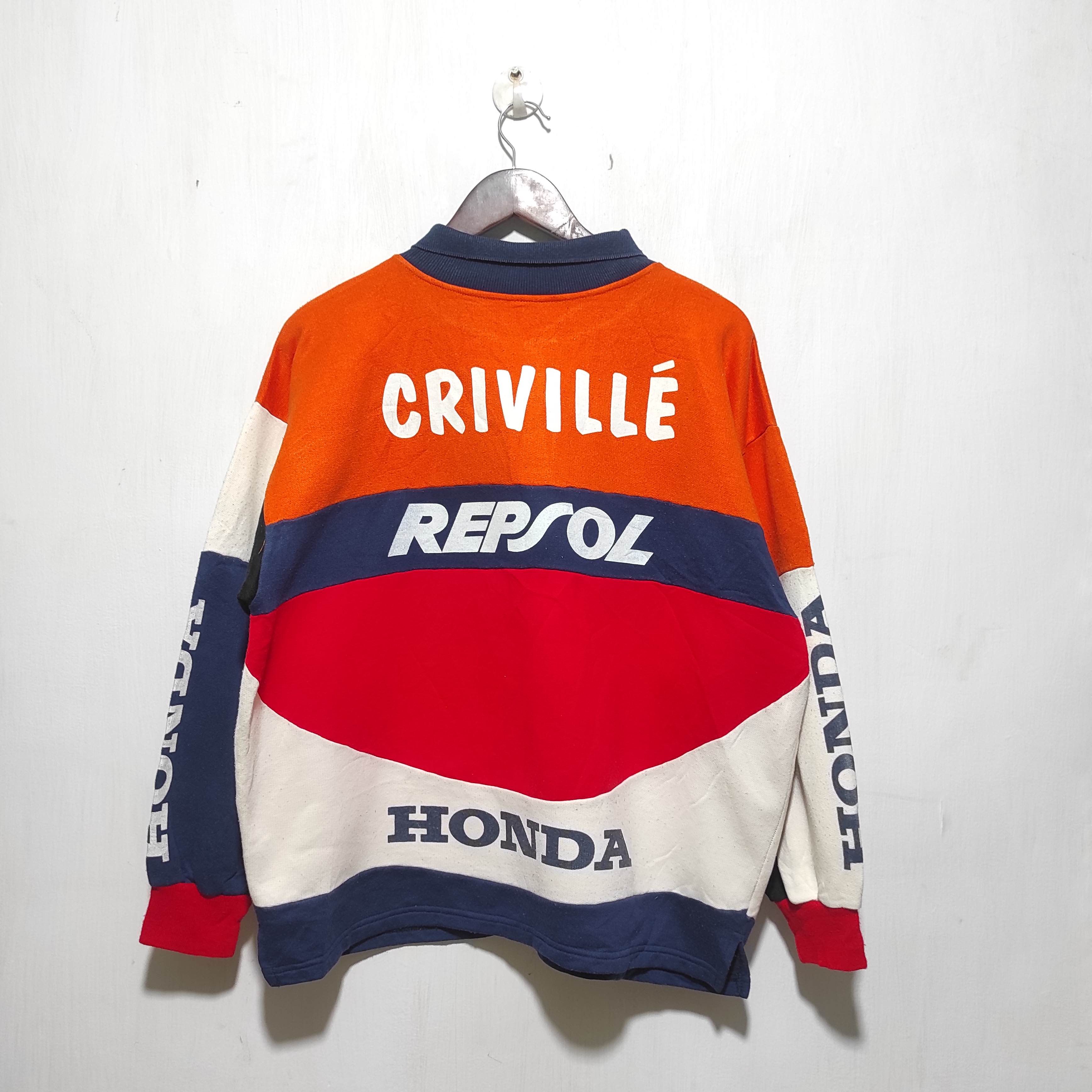 Honda VINTAGE ALEX CRIVILLE REPSOL HONDA TEAM POLO RUGBY SHIRT Size US M / EU 48-50 / 2 - 2 Thumbnail