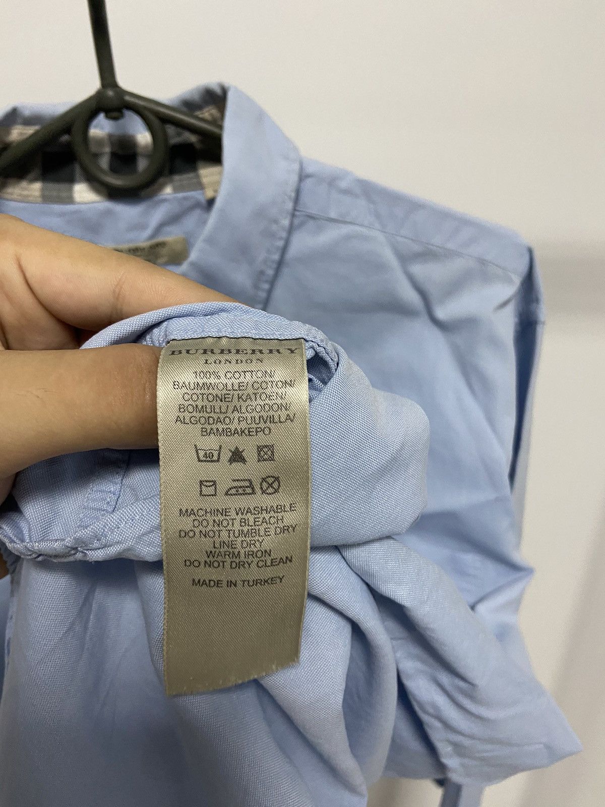 Burberry × Vintage Burberry Vintage Button Ups Classic Nova Check Small Logo Size US L / EU 52-54 / 3 - 9 Thumbnail