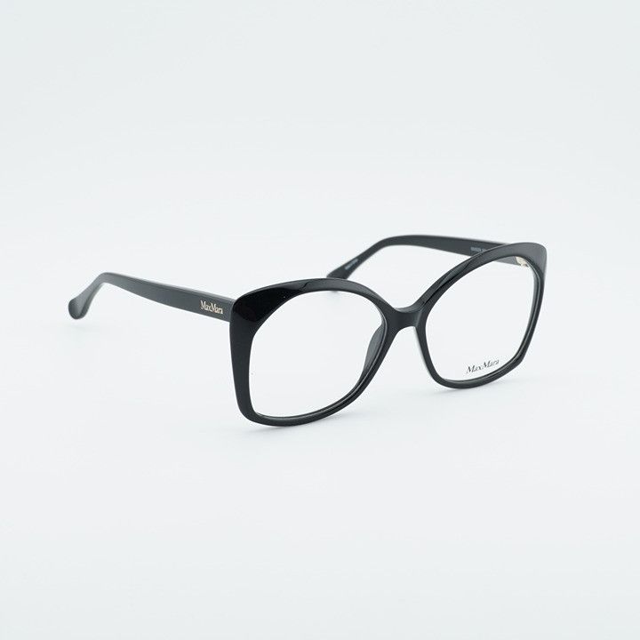 Max Mara Max Mara MM5029 001 Eyeglasses Black 57mm Square Frame Size ONE SIZE - 1 Thumbnail