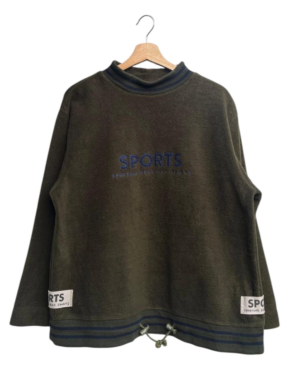 Issey Miyake Hai Sporting Gear Mock Neck Fleece Sweater