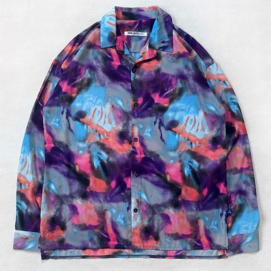 Designer × Individualized Shirts NINE NUTS MULTICOLOR ABSTRACT PATTERN SHIRT Size US L / EU 52-54 / 3 - 1 Thumbnail