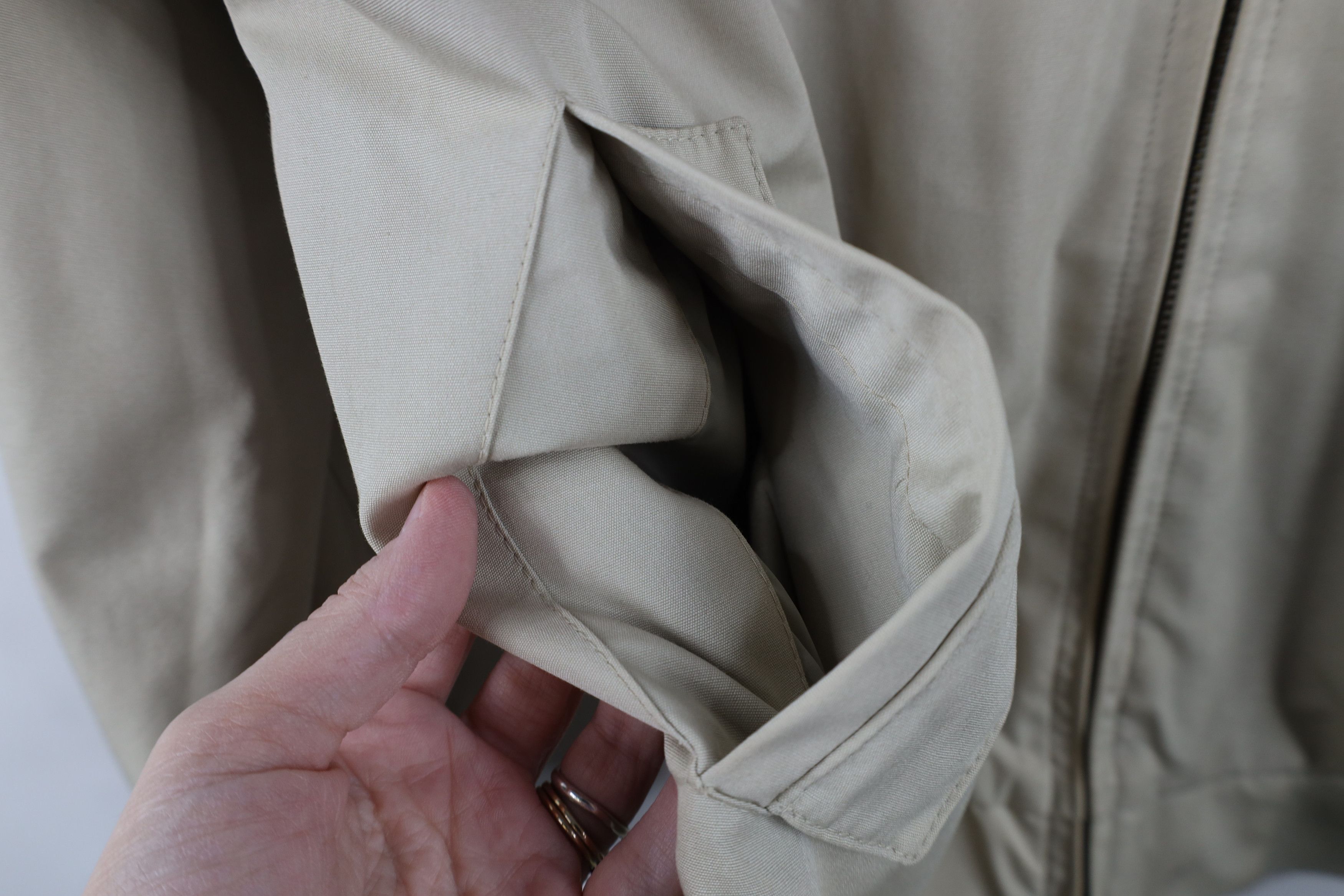 Lacoste Vintage 80s Izod Lacoste Racer Bomber Jacket Beige Khaki Size US M / EU 48-50 / 2 - 10 Thumbnail