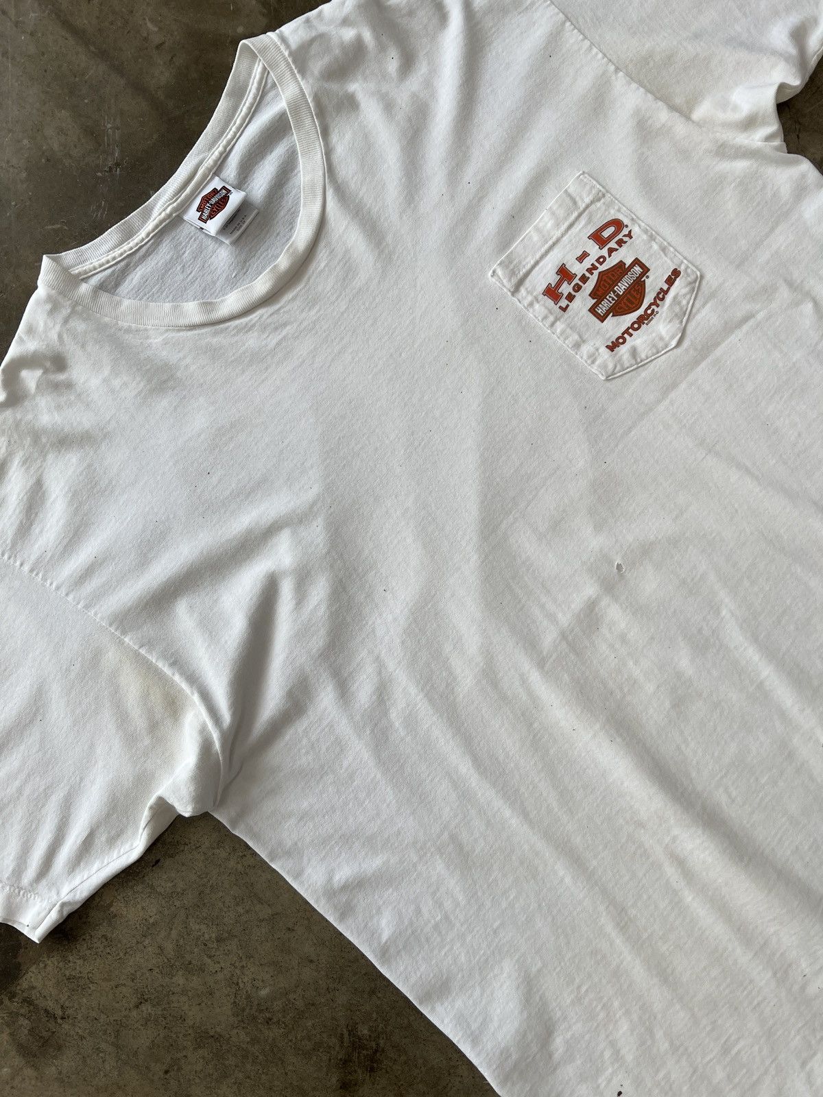 Harley Davidson × Vintage Vintage Harley Davidson 2007 Bruce Rossmeyer's Pocket Sz Tee Size US XXL / EU 58 / 5 - 4 Thumbnail