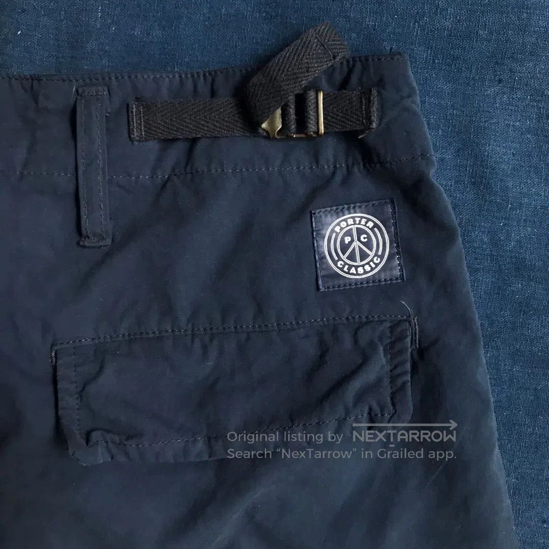 Porter Classic porter classic weather cargo pants in blue. Size US 34 / EU 50 - 4 Thumbnail