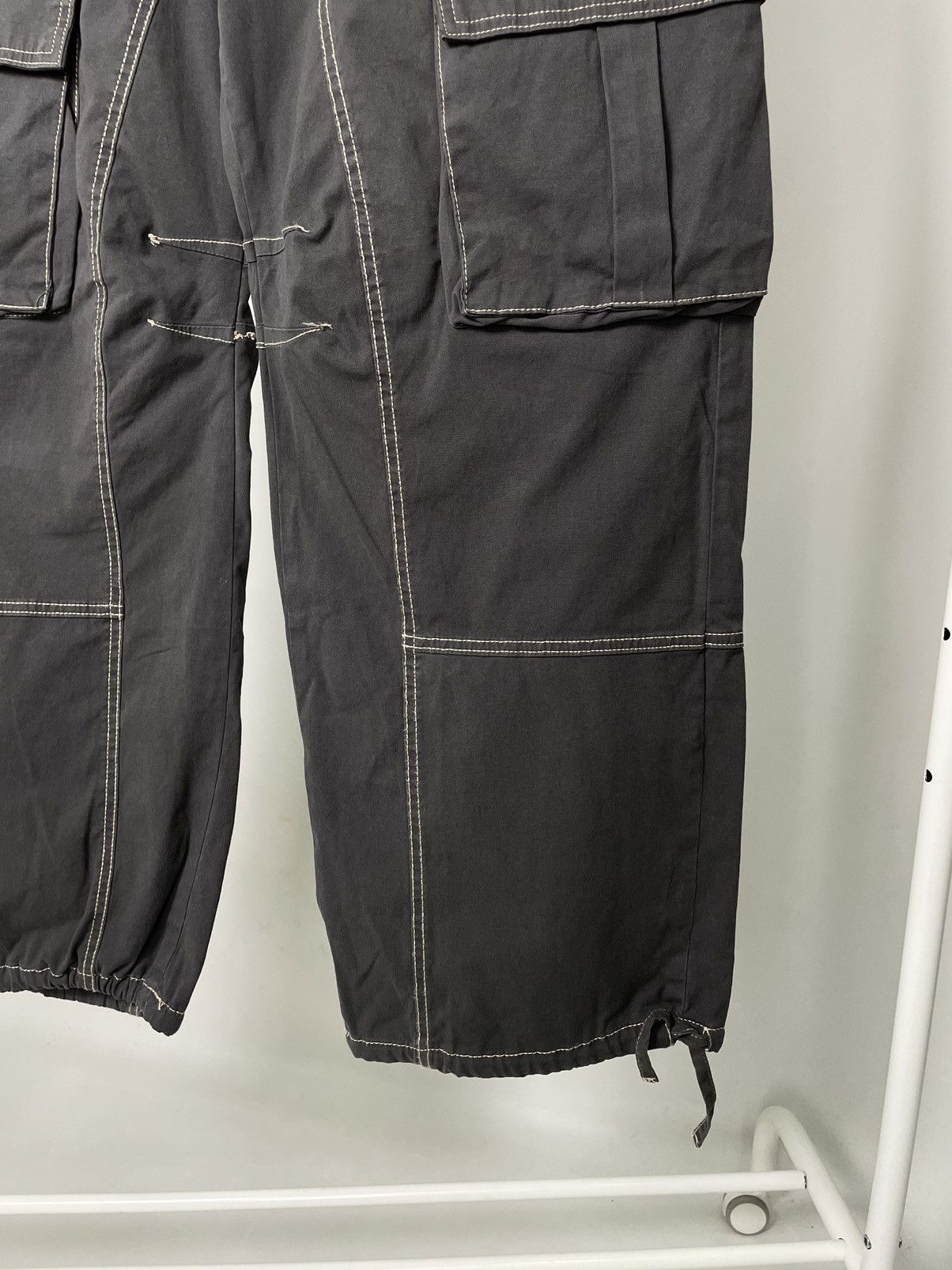 Zara Zara Aviator Parachute Cargo Navy Green Pants Military style Size US 34 / EU 50 - 5 Thumbnail