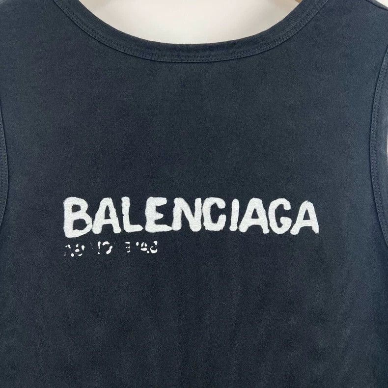 Balenciaga Balenciaga Black monogrammed graffiti crewneck pullover ve Size US XS / EU 42 / 0 - 5 Thumbnail