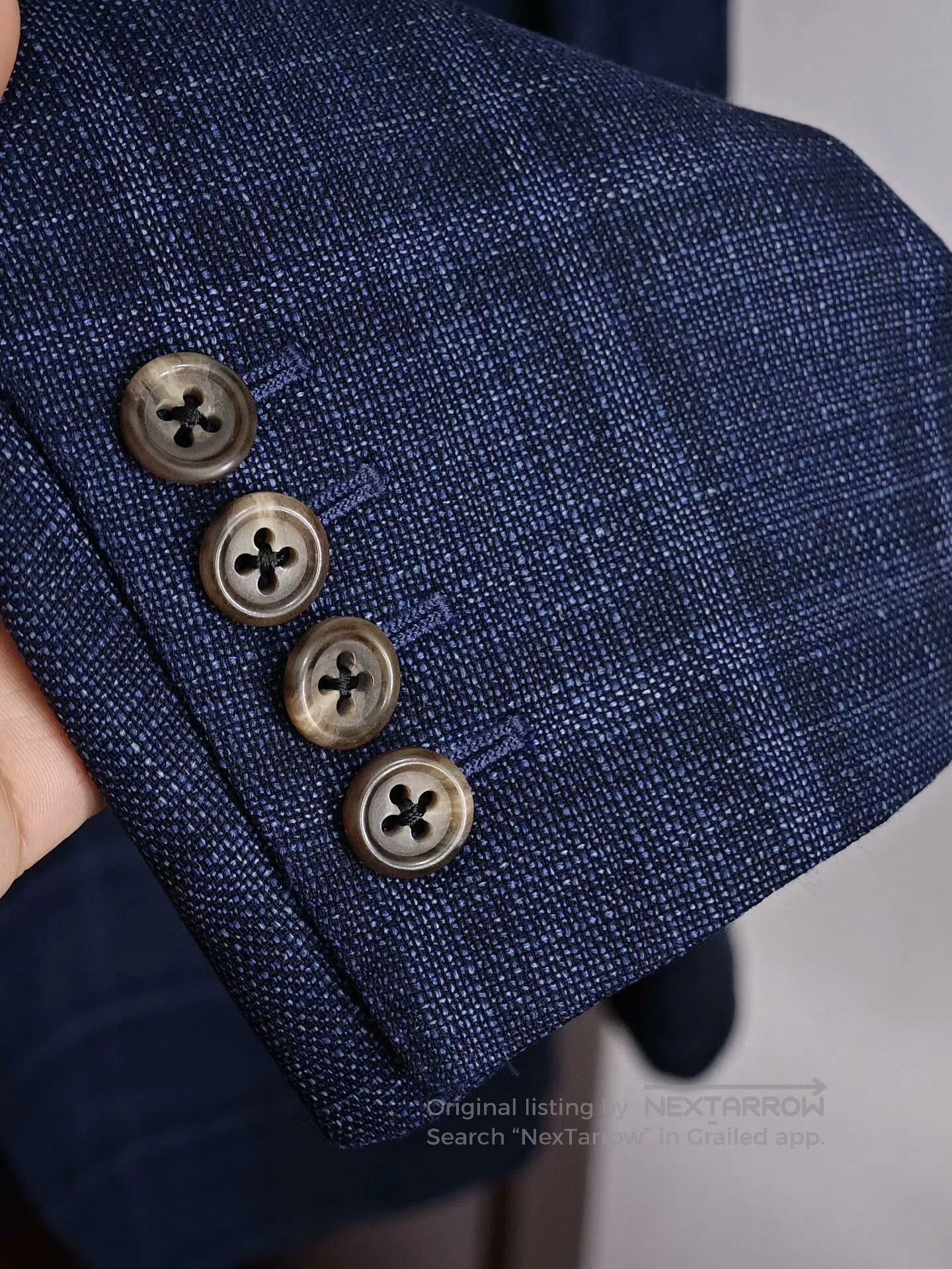 Loro Piana Italian Linen Blend Tailored Suit Jacket. Size US S / EU 44-46 / 1 - 4 Thumbnail