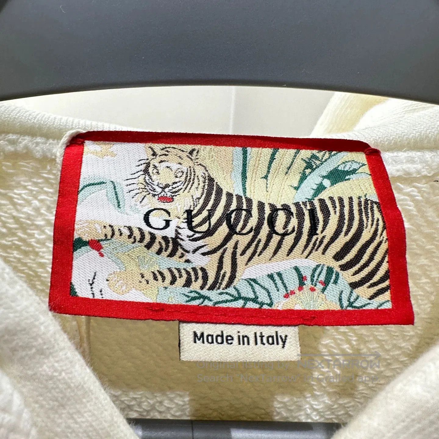 Gucci White Tiger & Floral Print Hoodie. Size US S / EU 44-46 / 1 - 3 Thumbnail