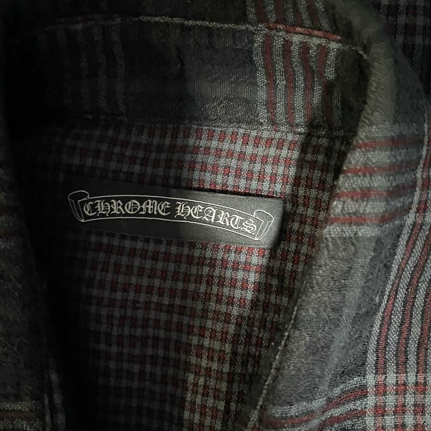 Chrome Hearts Chrome Hearts Checkered Waxed Leather Shirt Jacket Size US S / EU 44-46 / 1 - 4 Thumbnail