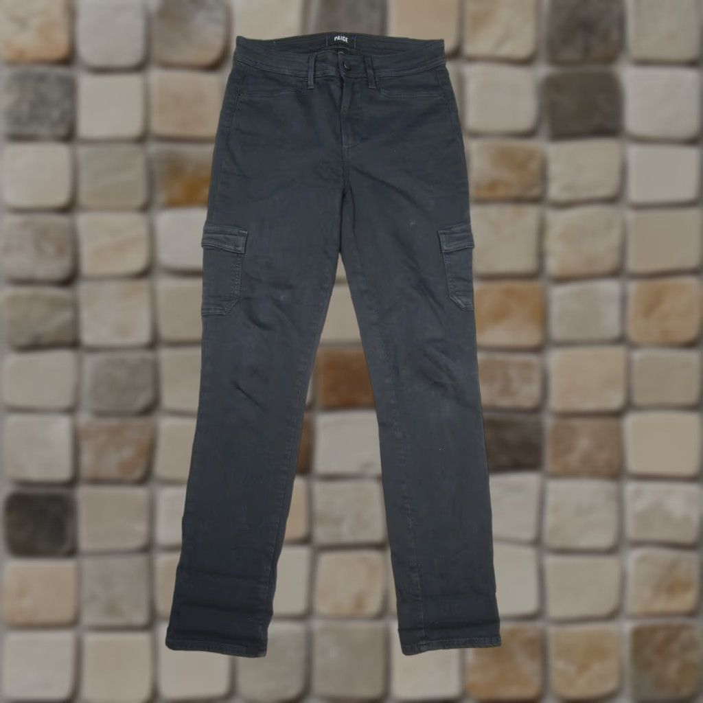 Paige Paige Jeans Womens 27 Hoxton Ankle Skinny Gray Denim Cargo Size 27" / US 4 / IT 40 - 1 Thumbnail