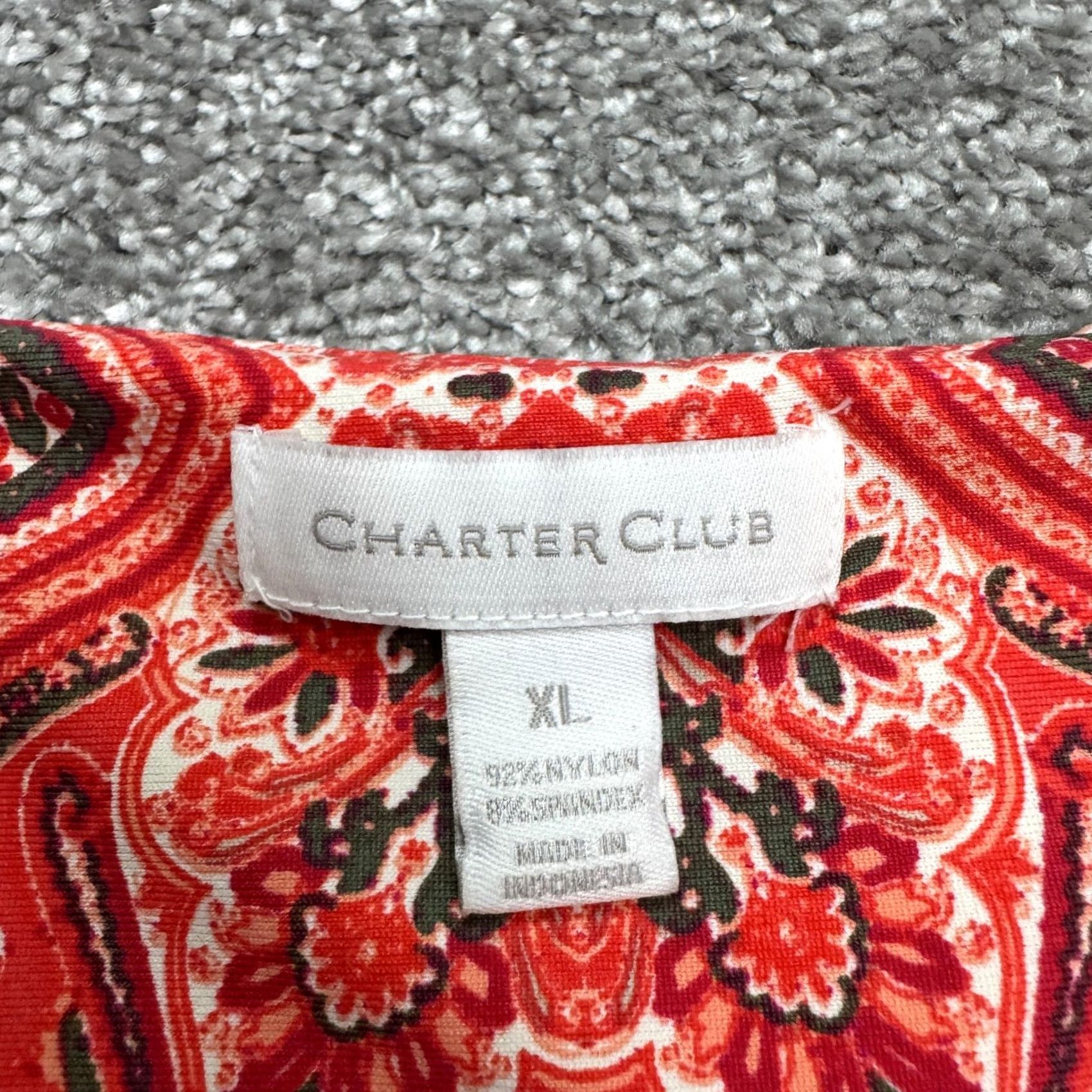 Charter Club Charter Club Paisley Sleeveless Midi Shift Dress Womens XL Multicolor Nylon Boho Size XL / US 12-14 / IT 48-50 - 5 Thumbnail