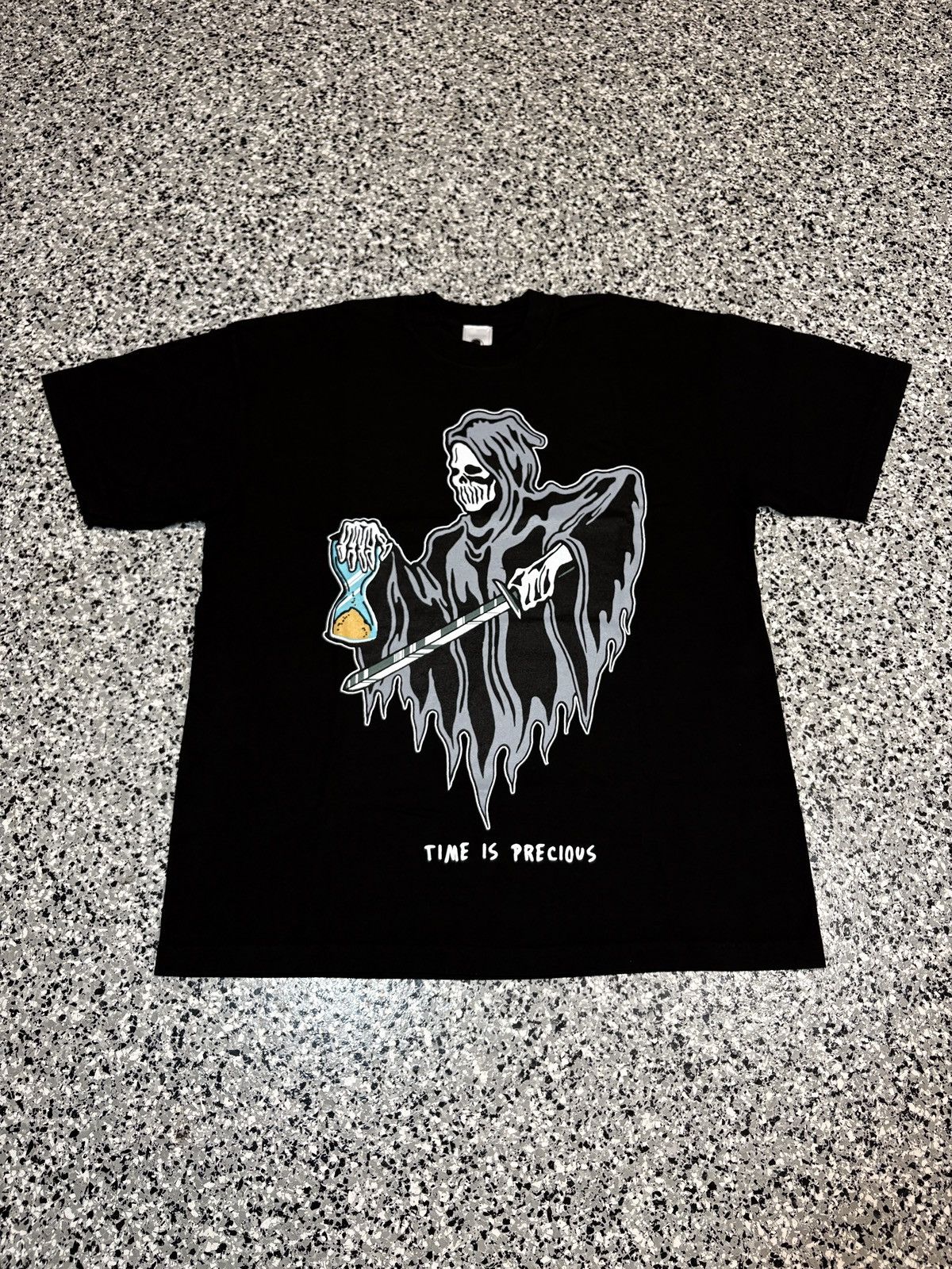 Warren Lotas 2020 Warren Lotas “Time Is Precious” Black T-Shirt Size L Size US L / EU 52-54 / 3 - 1 Thumbnail