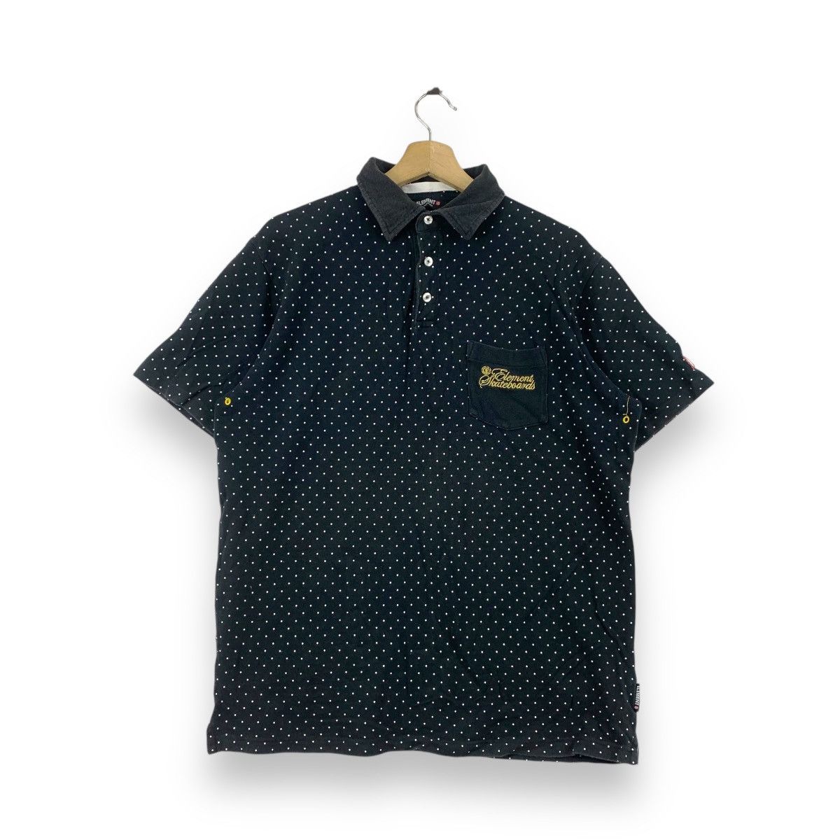Element Vintage ELEMENT SKATEBOARD Polka Dot Embroidered Polo Tee Size US XL / EU 56 / 4 - 1 Thumbnail