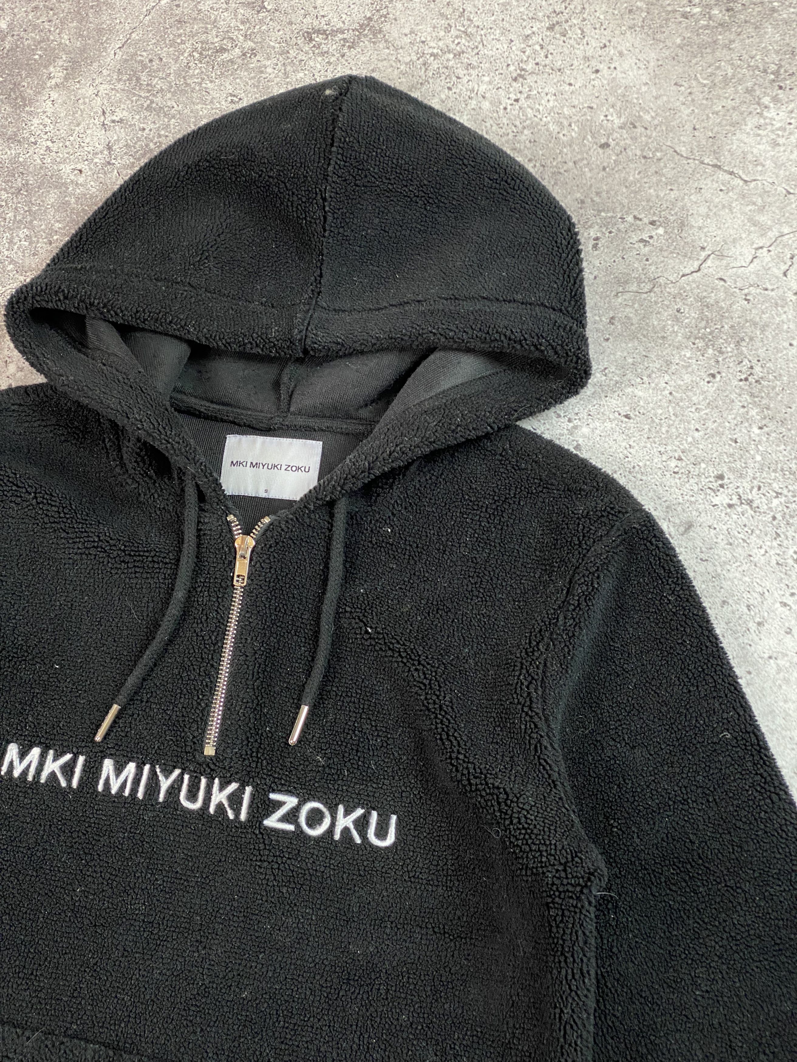 Mki Miyuki-Zoku Quarter Zip Sherpa Fleece Hoodie Teddy