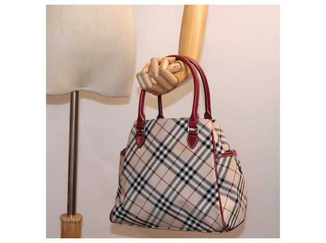 Burberry Burberry Nova Check Nylon Leather Bag Size ONE SIZE - 1 Thumbnail