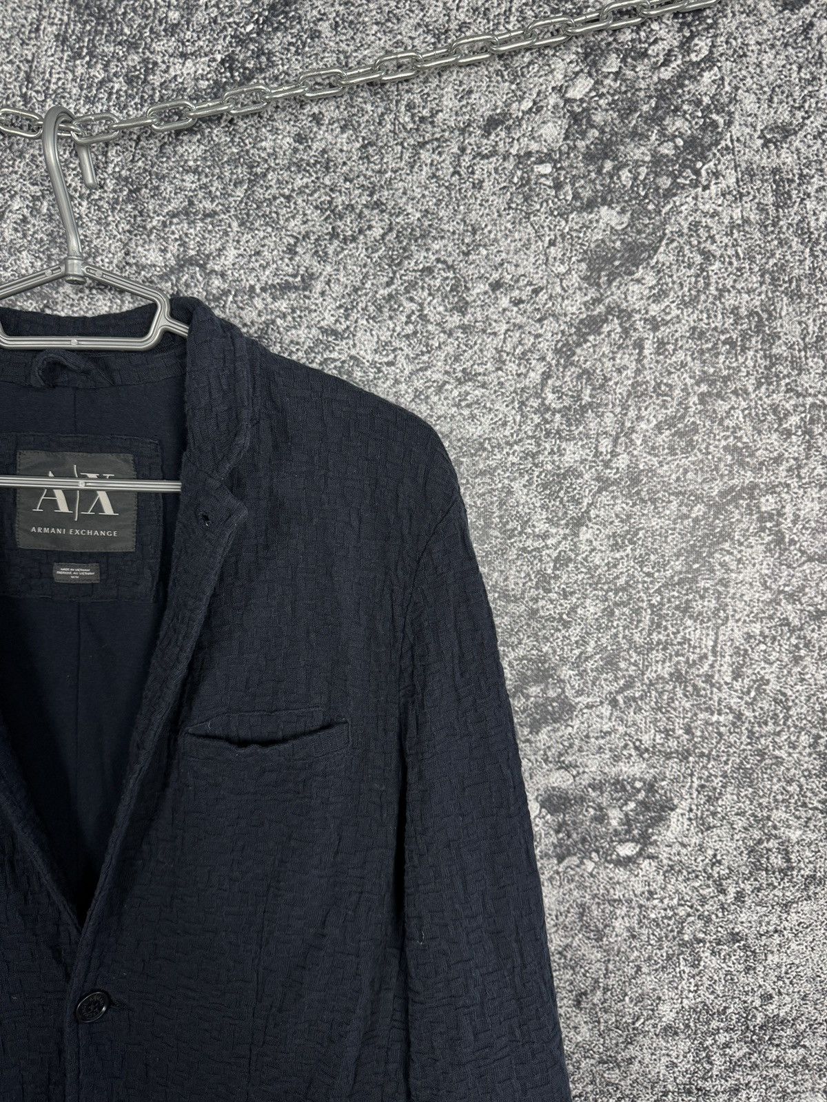 Armani Exchange Men’s Armani Exchange Crinkle Textured Blazer Jacket Size M Size 42R - 2 Thumbnail