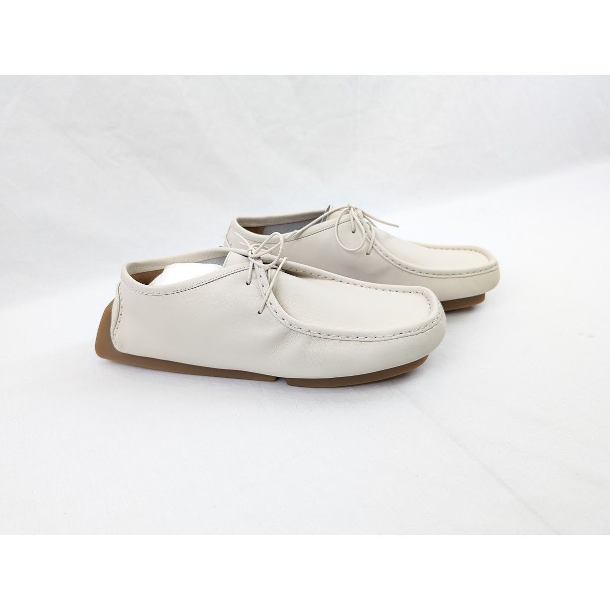 Bottega Veneta o1rshd1 Calf Pelle Scarpa Chester Shoes in Cream Size US 9 / EU 42 - 17 Thumbnail