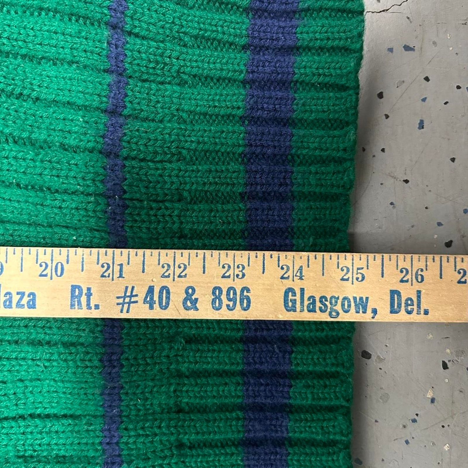 Other VTG 80s/90s Green and blue striped sweater Size L / US 10 / IT 46 - 5 Thumbnail