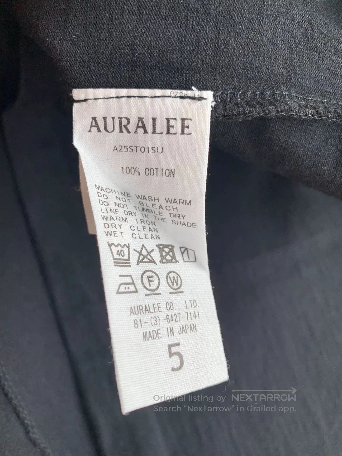 Auralee aura lee heavy weight pocket tee. Size US XXL / EU 58 / 5 - 5 Thumbnail